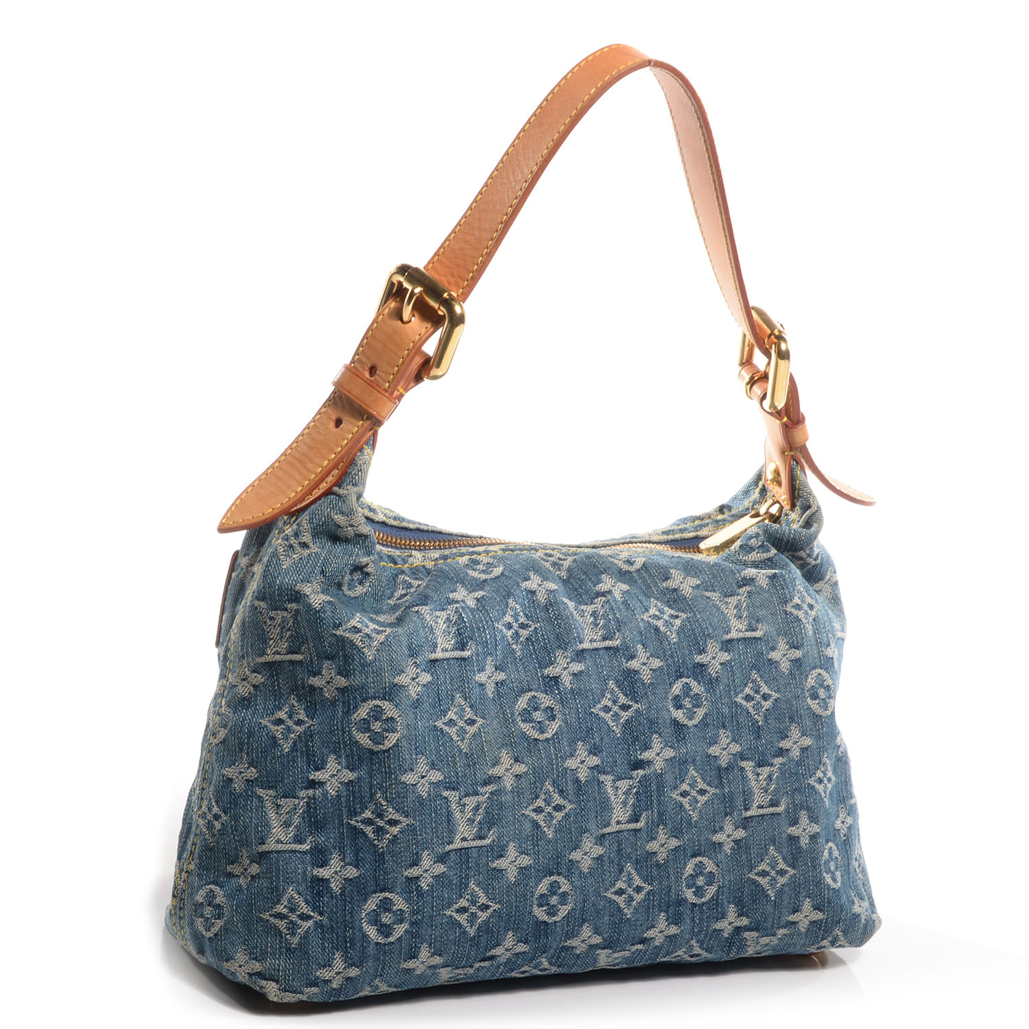 LOUIS VUITTON Denim Baggy PM Blue 72545