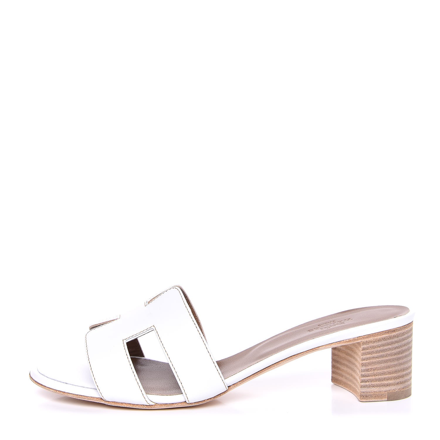 hermes oasis sandals white