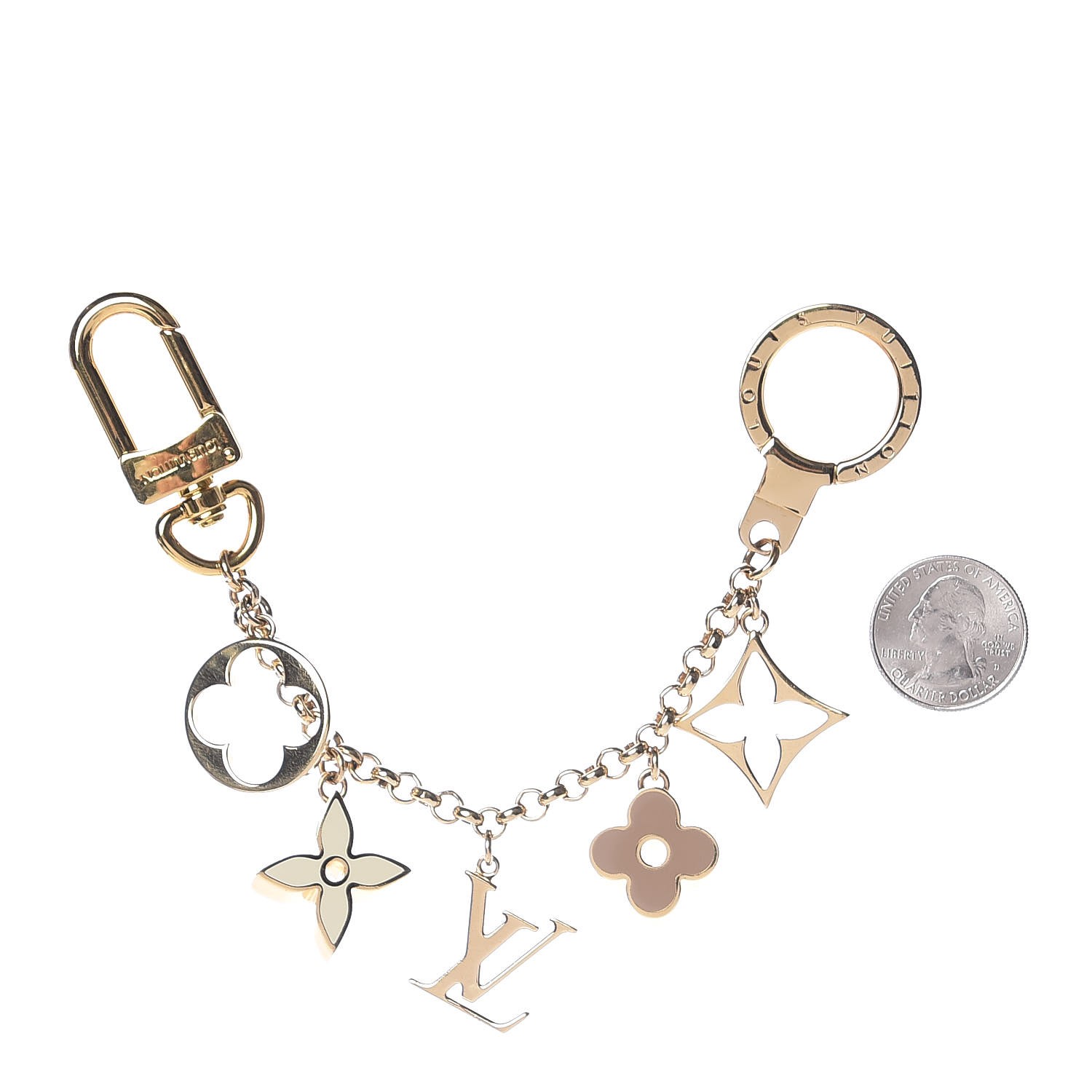 louis vuitton bag charm fleur de monogram