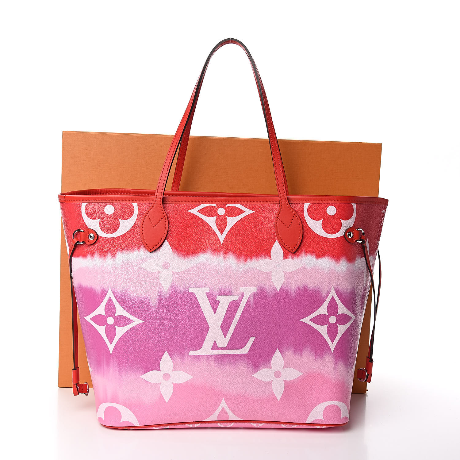 Louis Vuitton Authentic Escale Pastel Pink Neverfull Giant Bag Removable  Pouch