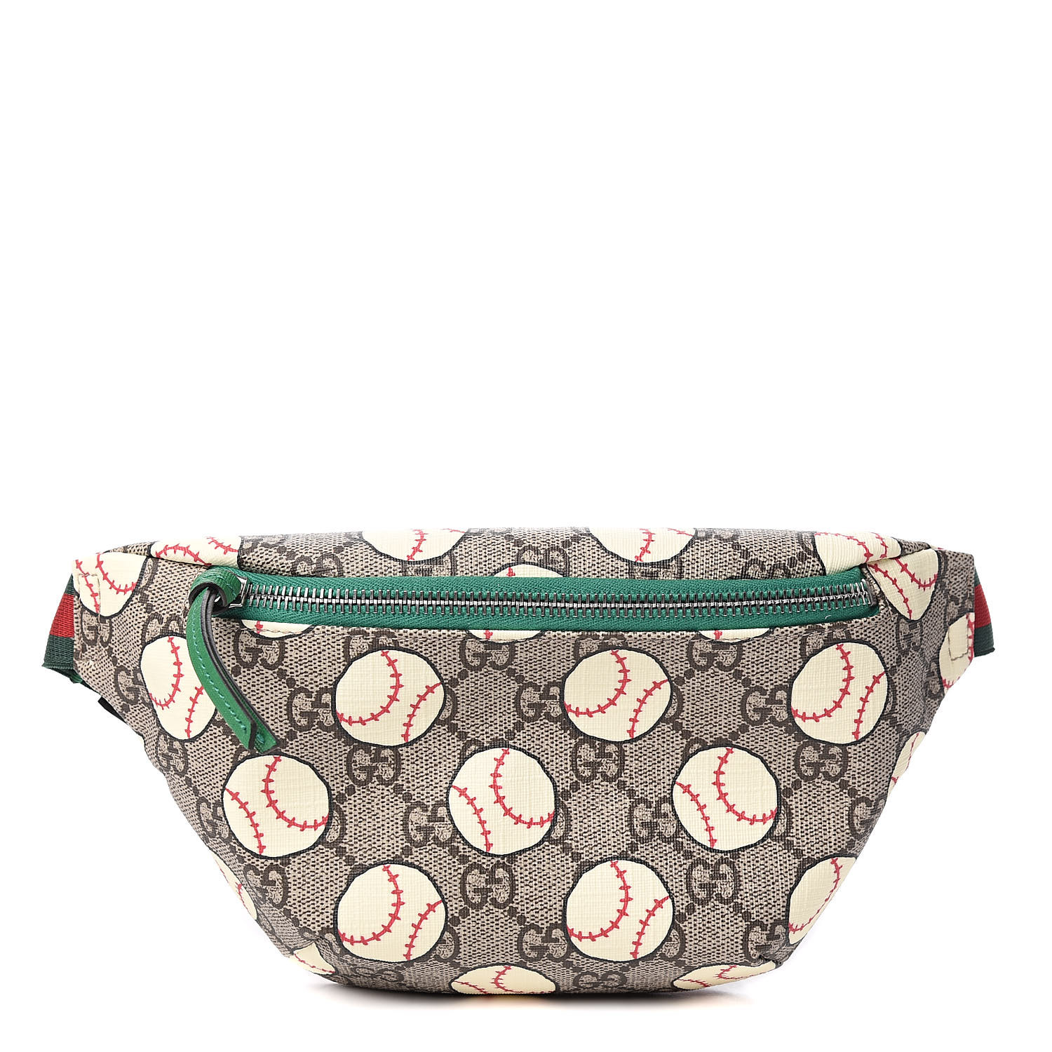 GUCCI GG Supreme Monogram Baseballs Web Childrens Belt Bag 532416