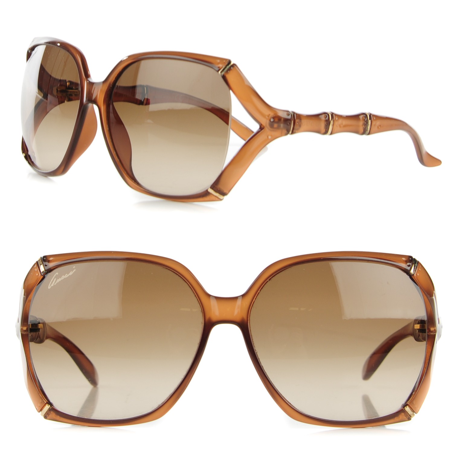 GUCCI Bamboo Effect Sunglasses 3508/S Brown 125031