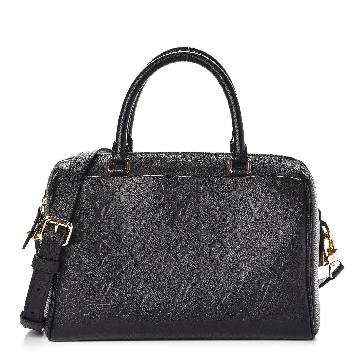 LOUIS VUITTON Empreinte Speedy Bandouliere 25 NM Noir Black 276590