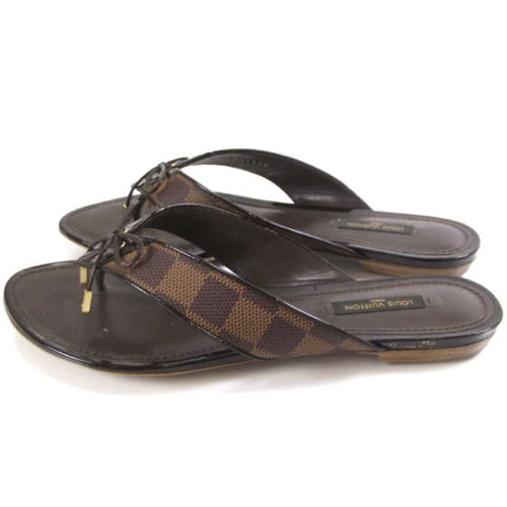 womens louis vuitton flip flops