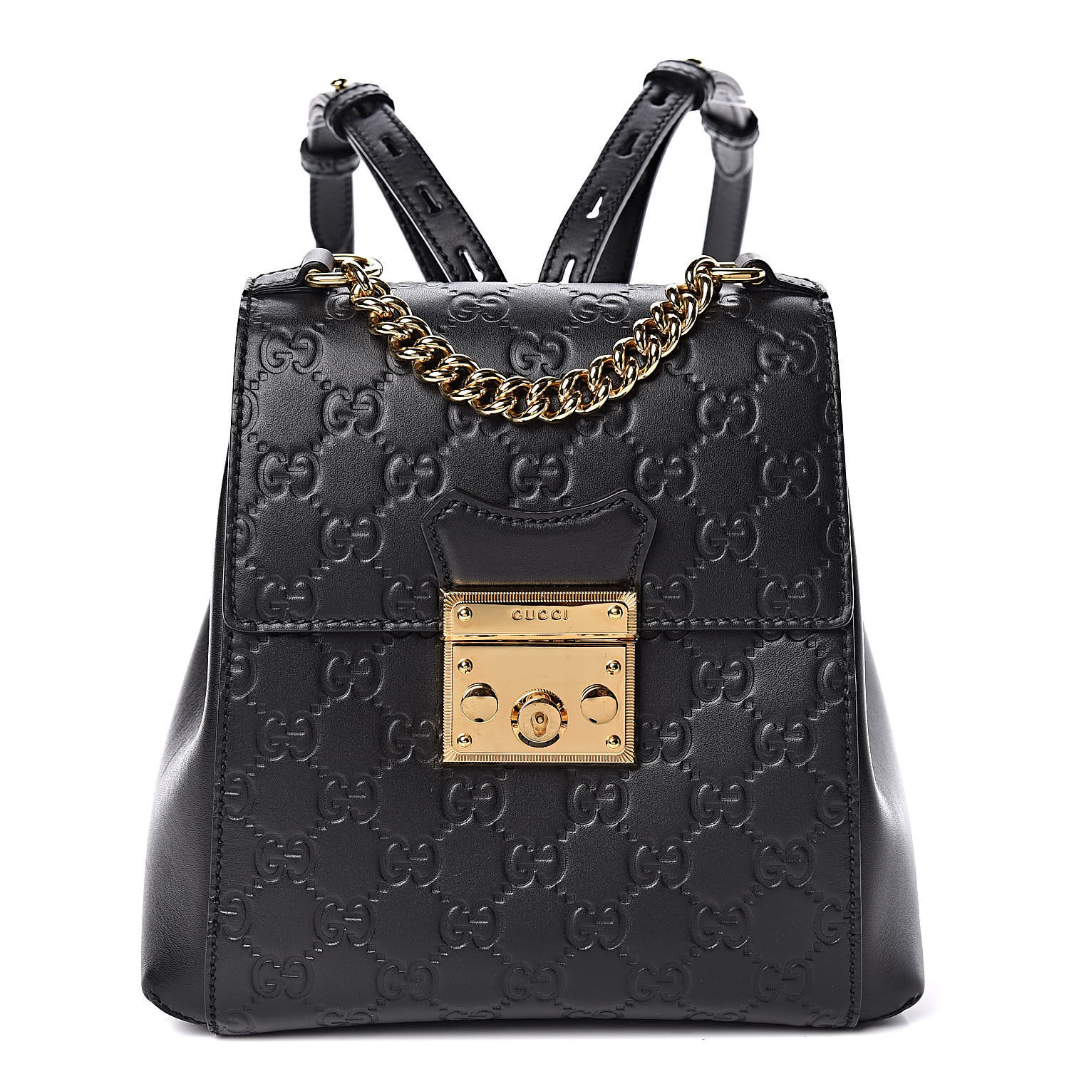 padlock gucci signature backpack