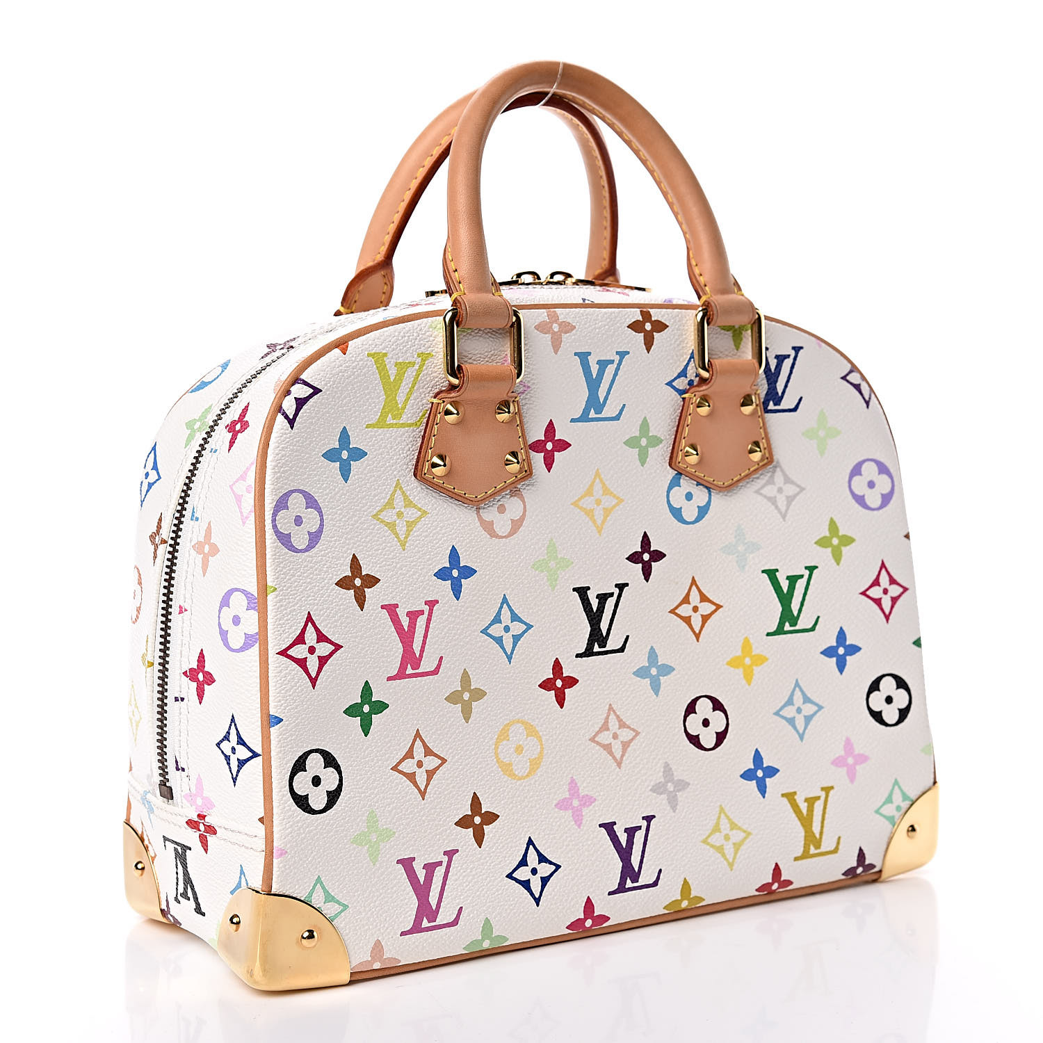 Louis Vuitton Trouville Monogram Multicolor Coated Canvas Top Handle Bag on  SALE