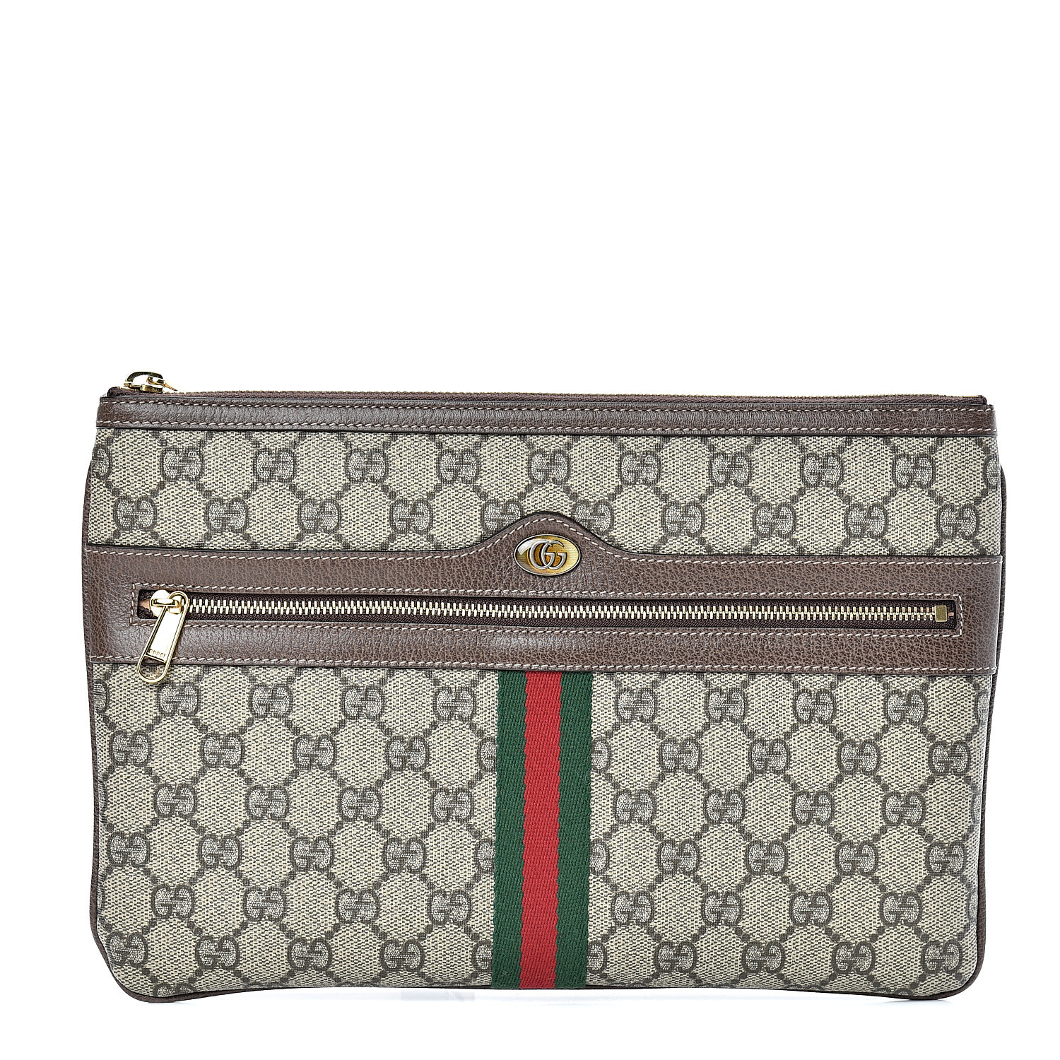 gucci ophidia large gg supreme pouch clutch bag