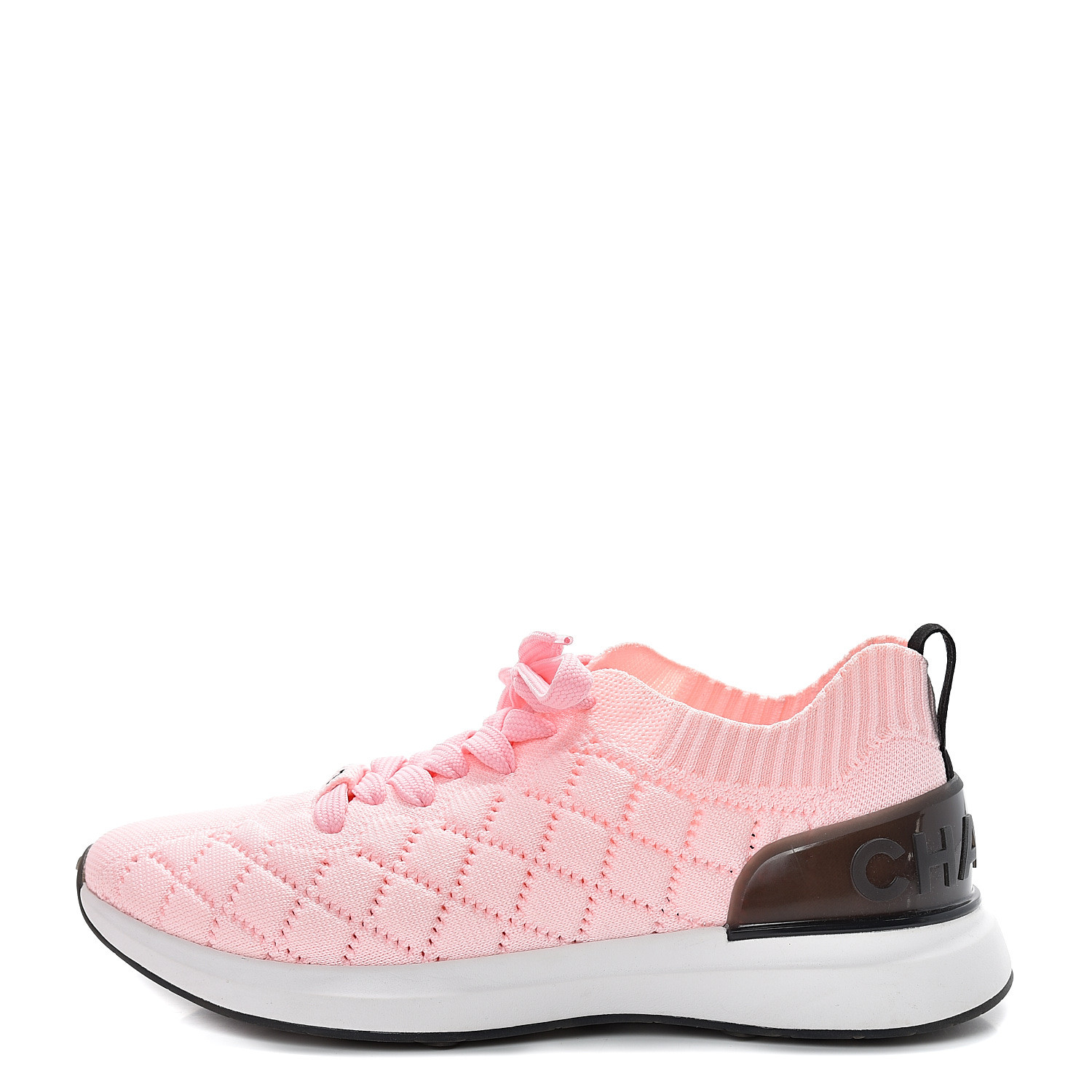 chanel knit sneakers