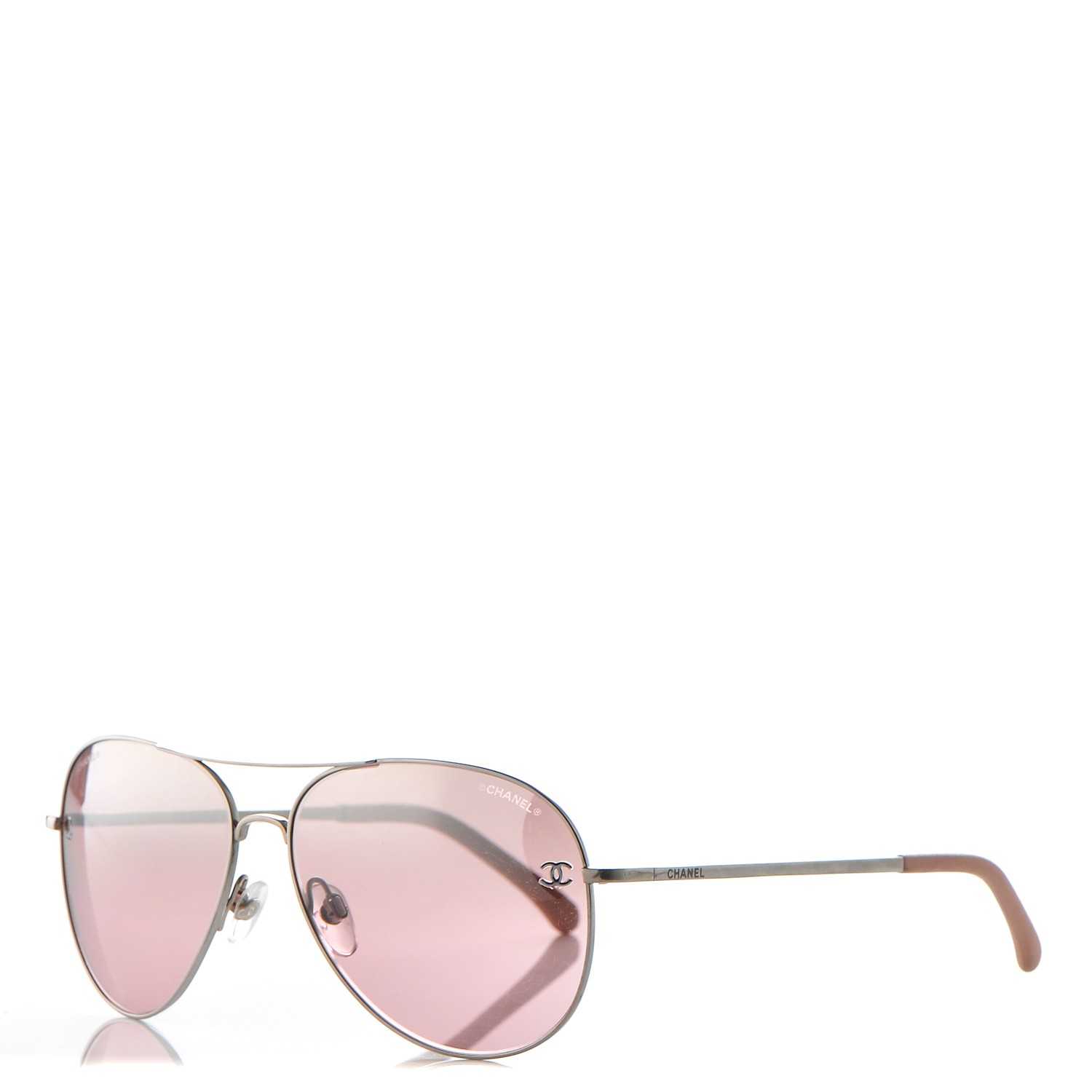 chanel pink aviator sunglasses