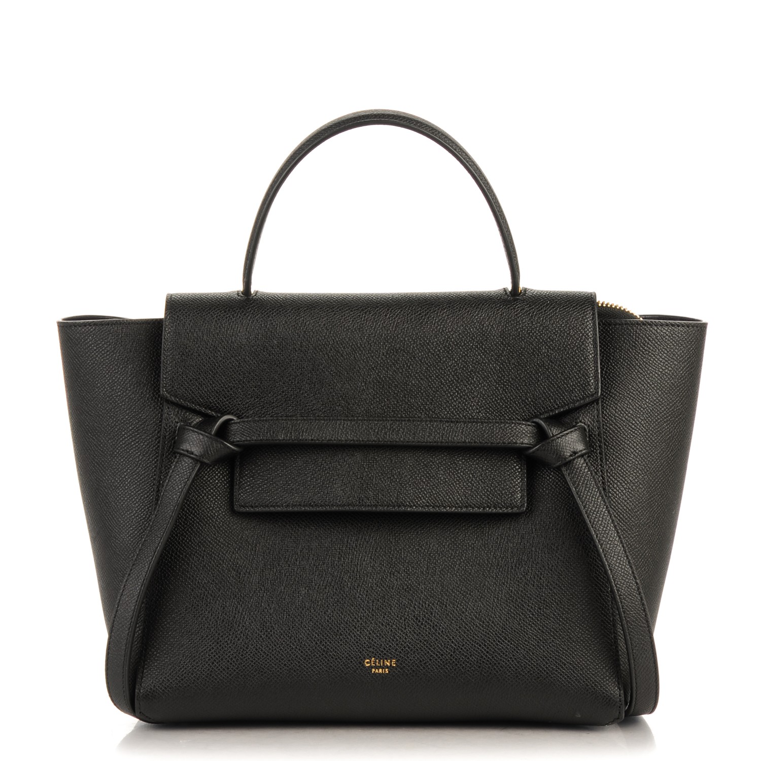 CELINE Grained Calfskin Micro Belt Bag Black 159850