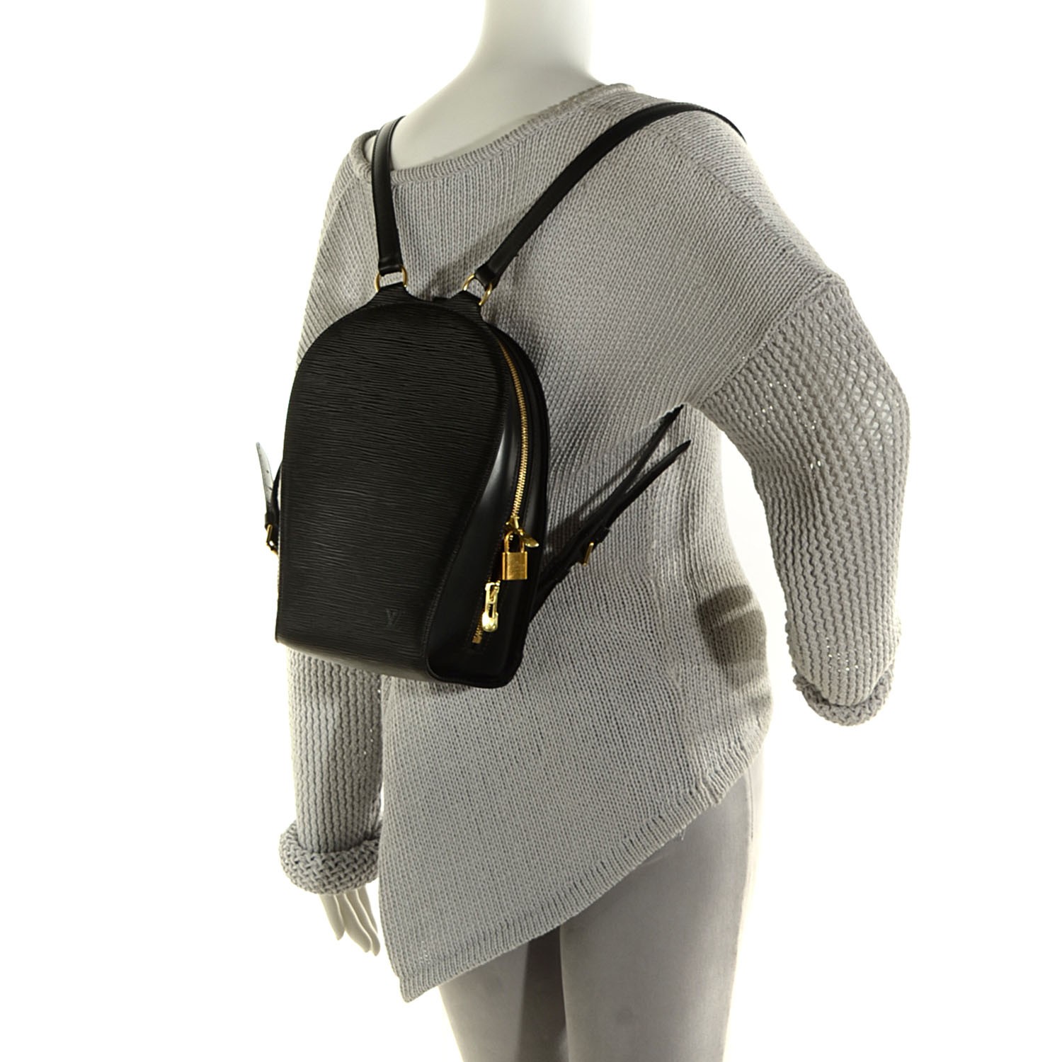 louis vuitton black epi backpack