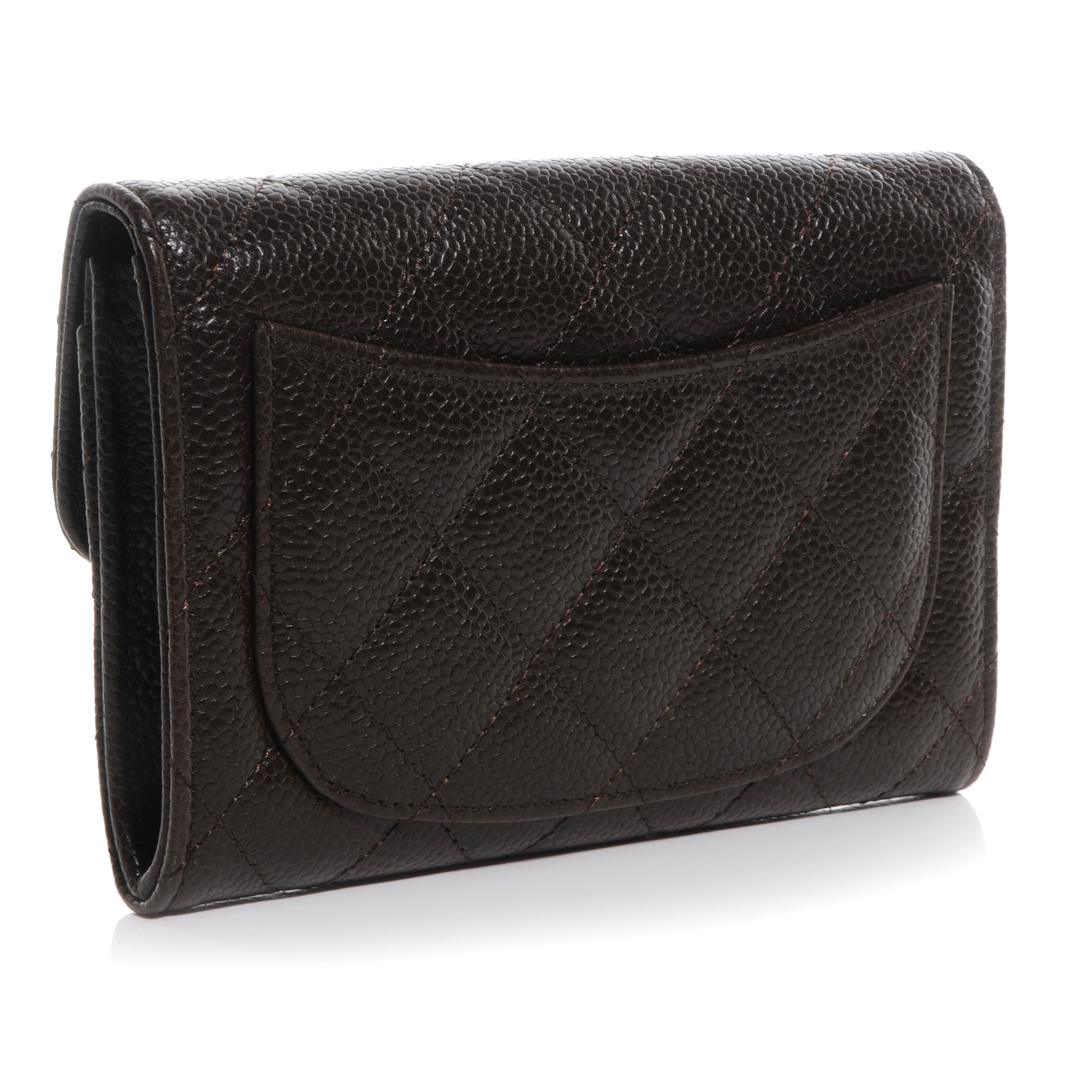 chanel compact wallet caviar