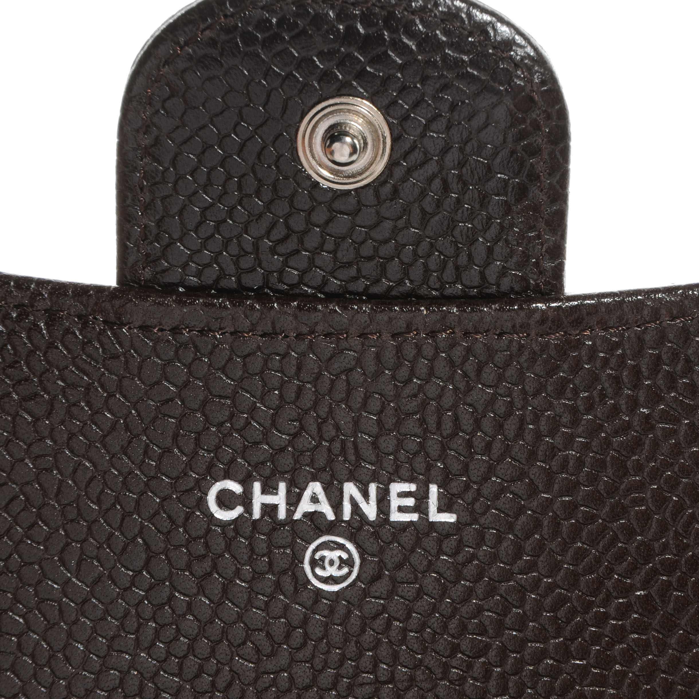 chanel compact wallet caviar
