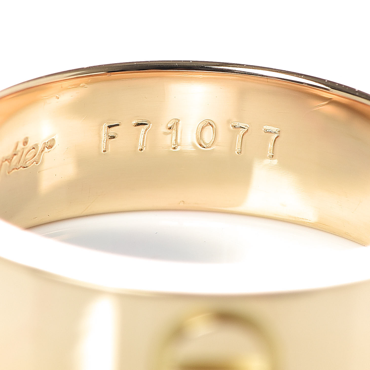 CARTIER 18K Yellow Gold 5.5mm LOVE Ring 52 6 492643