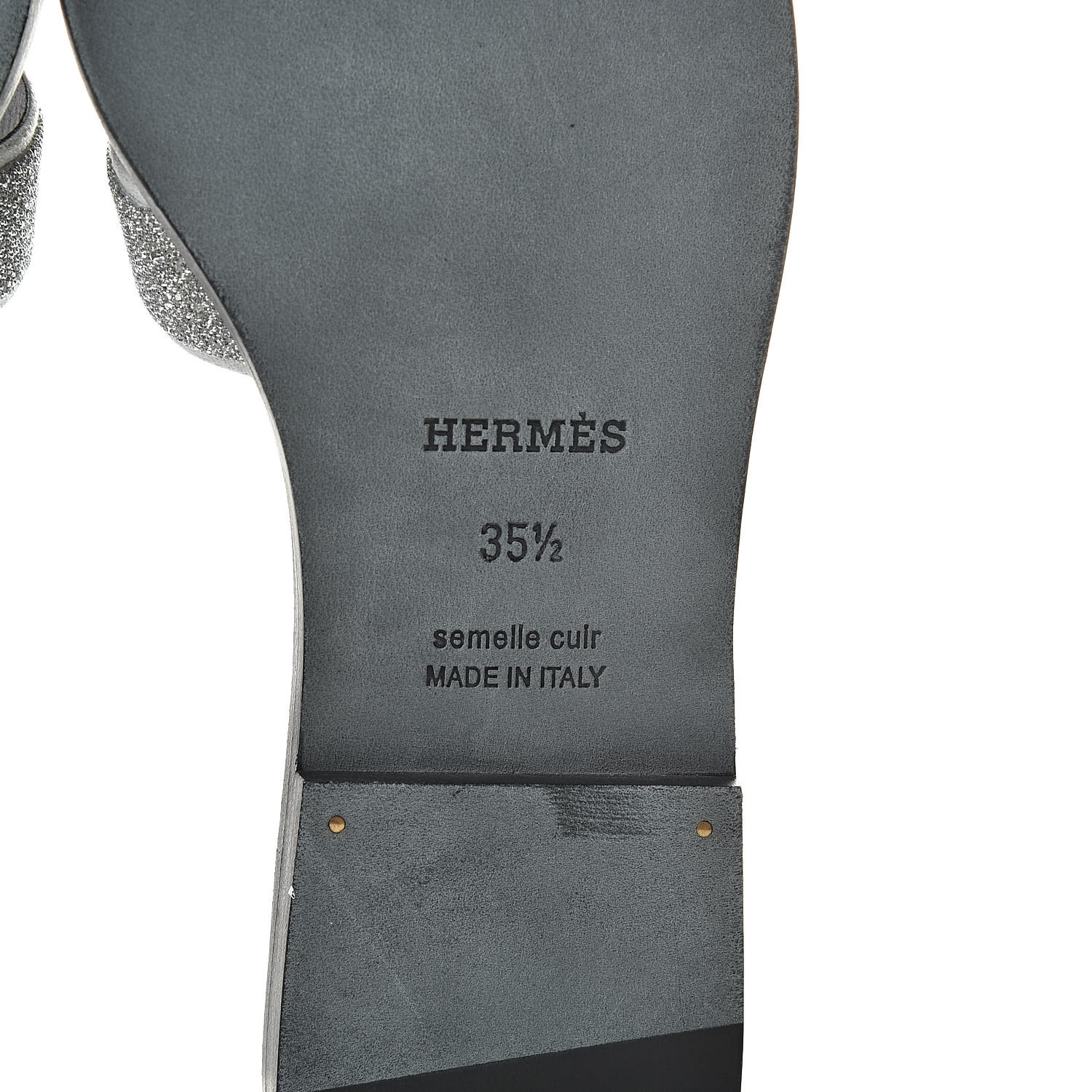 hermes suede sandals