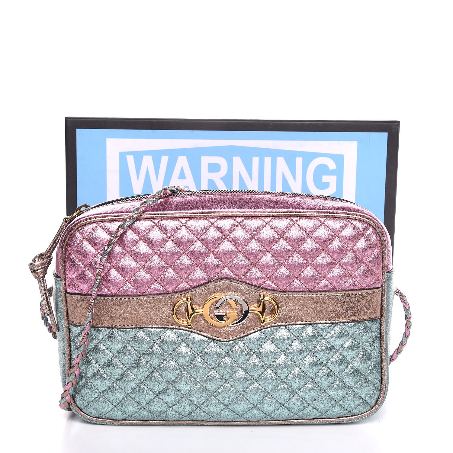 pink and blue purse