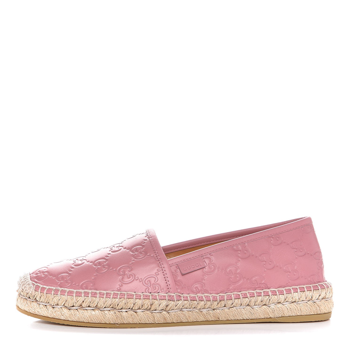 GUCCI Guccissima Signature Espadrilles 39.5 Light Pink 314717 ...