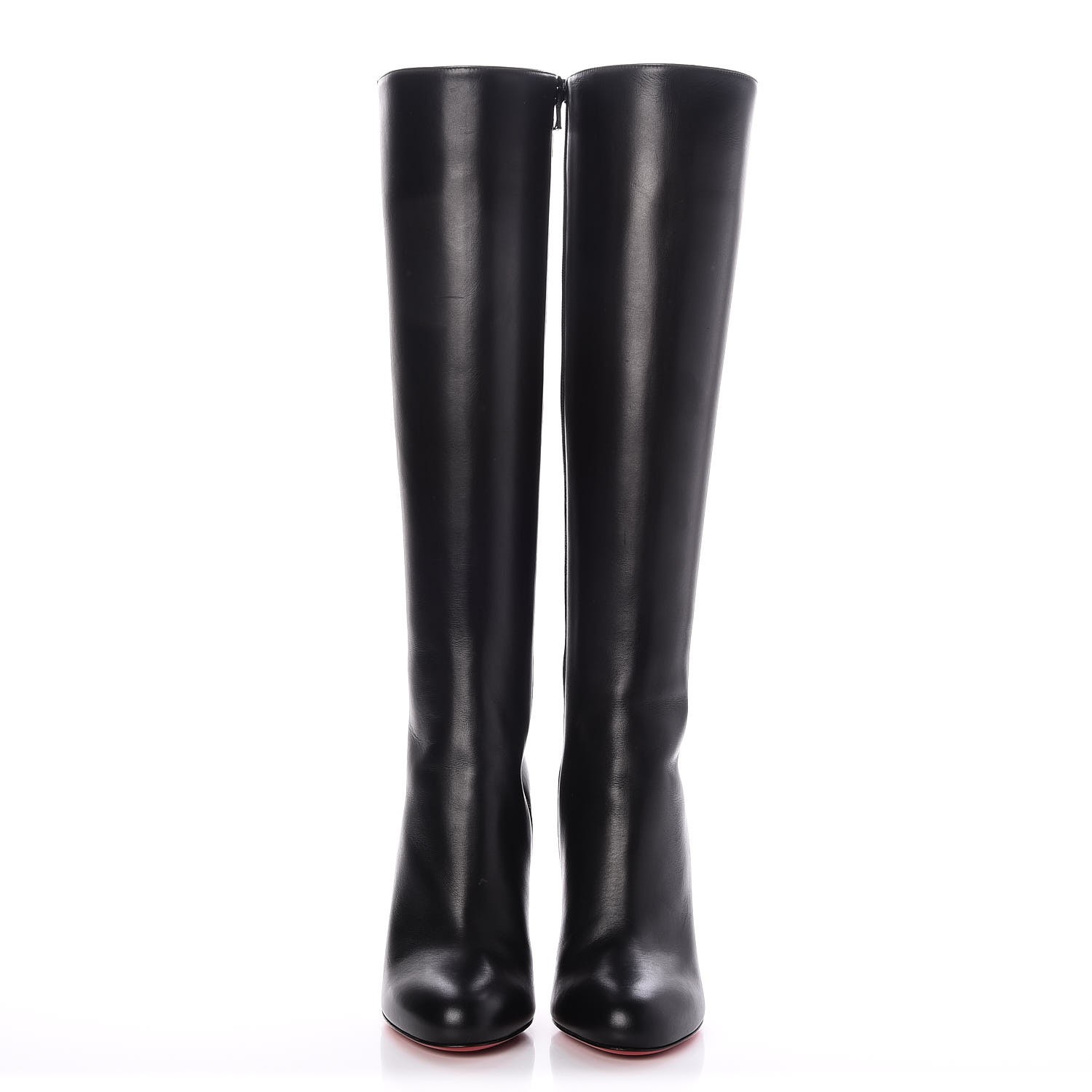 CHRISTIAN LOUBOUTIN King Calf Fifi Botta 100 Boots 37 Black 239709