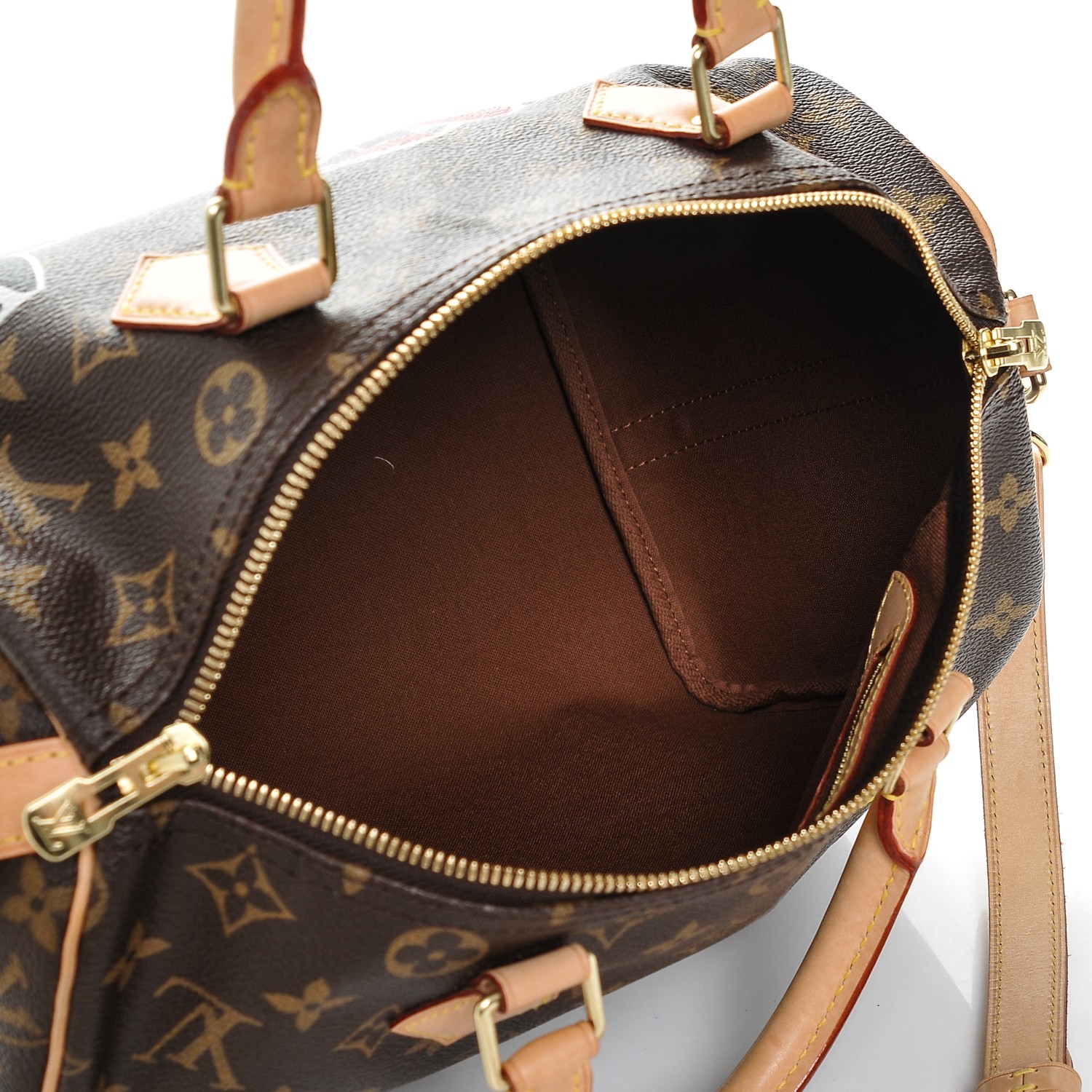 LOUIS VUITTON Monogram World Tour Speedy Bandouliere 30 188610