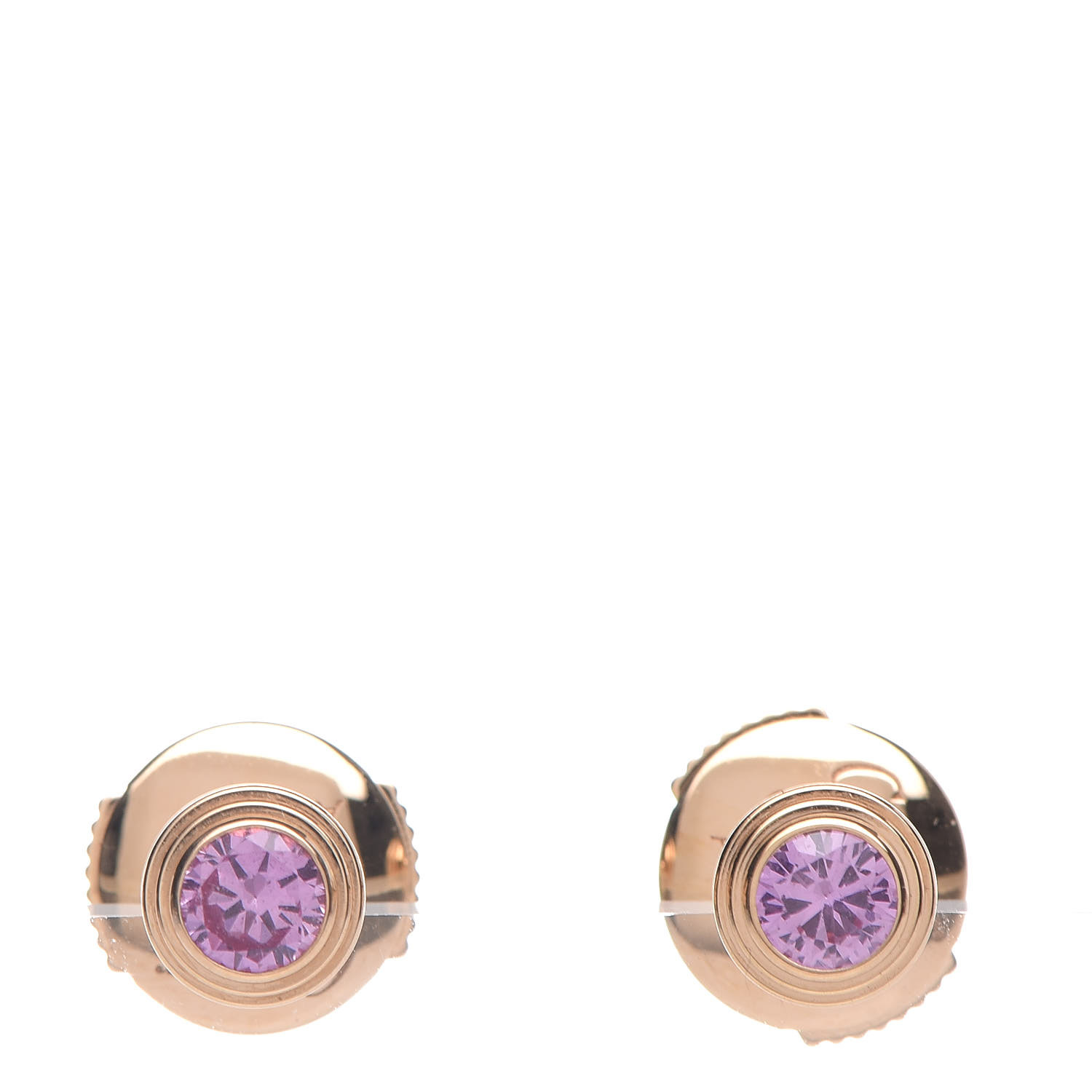 cartier pink sapphire earrings