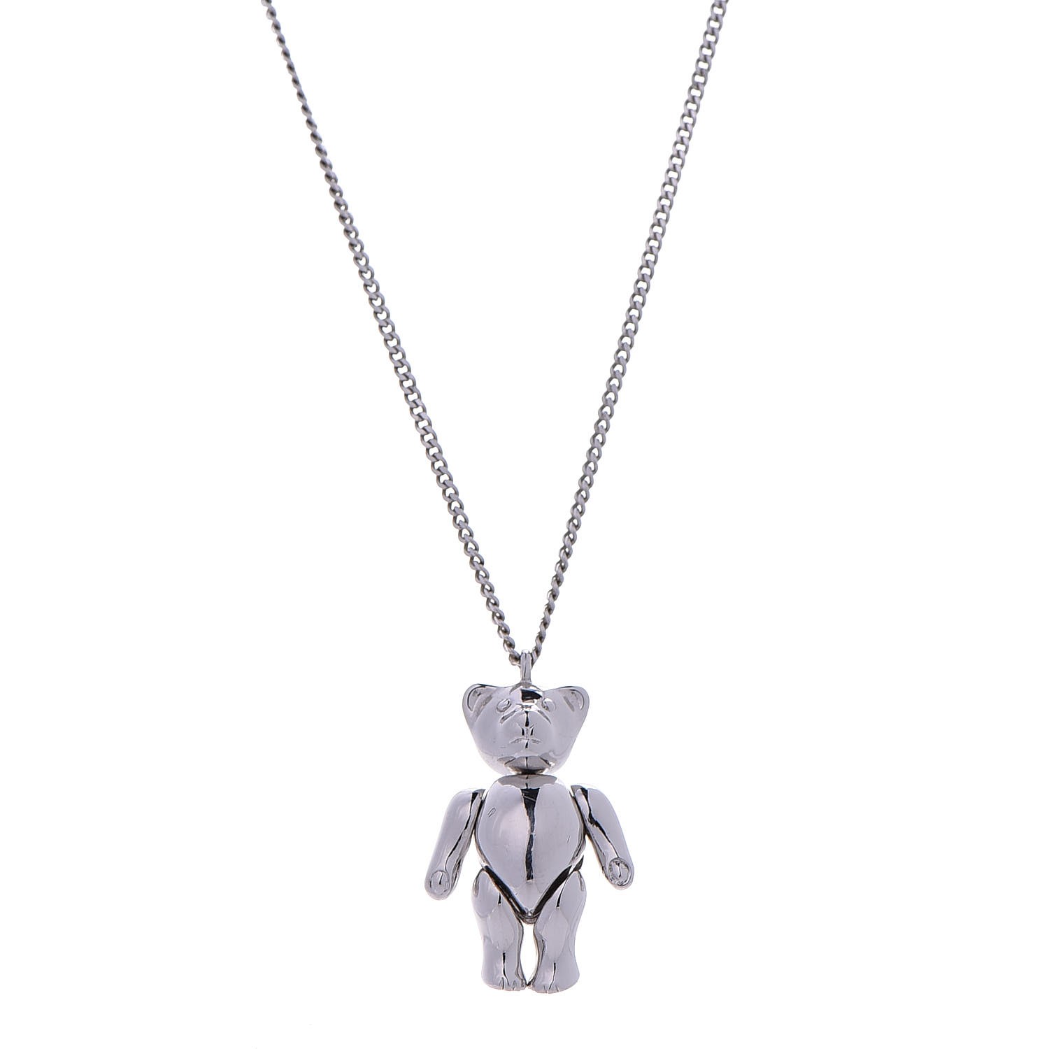 CHRISTIAN DIOR Teddy Bear Necklace 