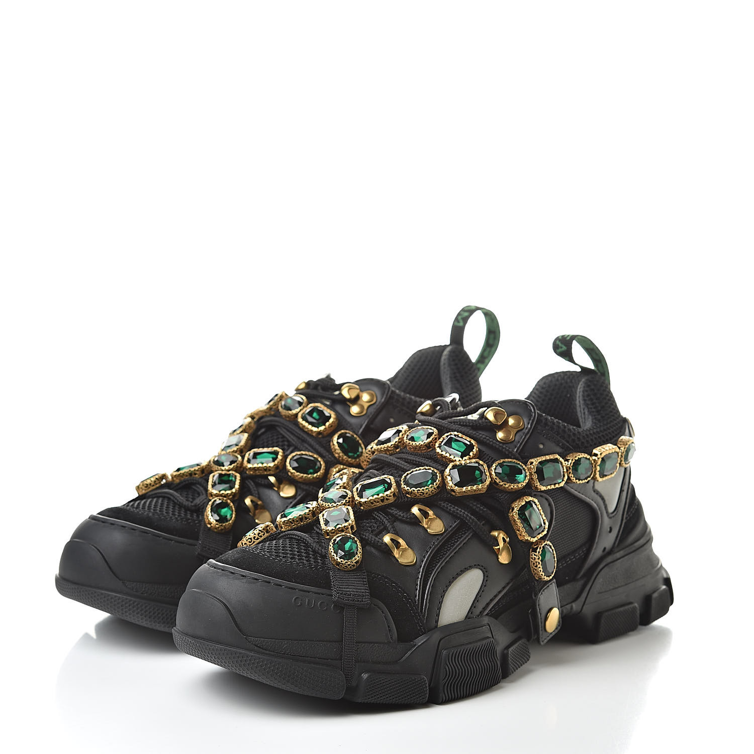 women's sega leather lace up sneaker with removable crystals