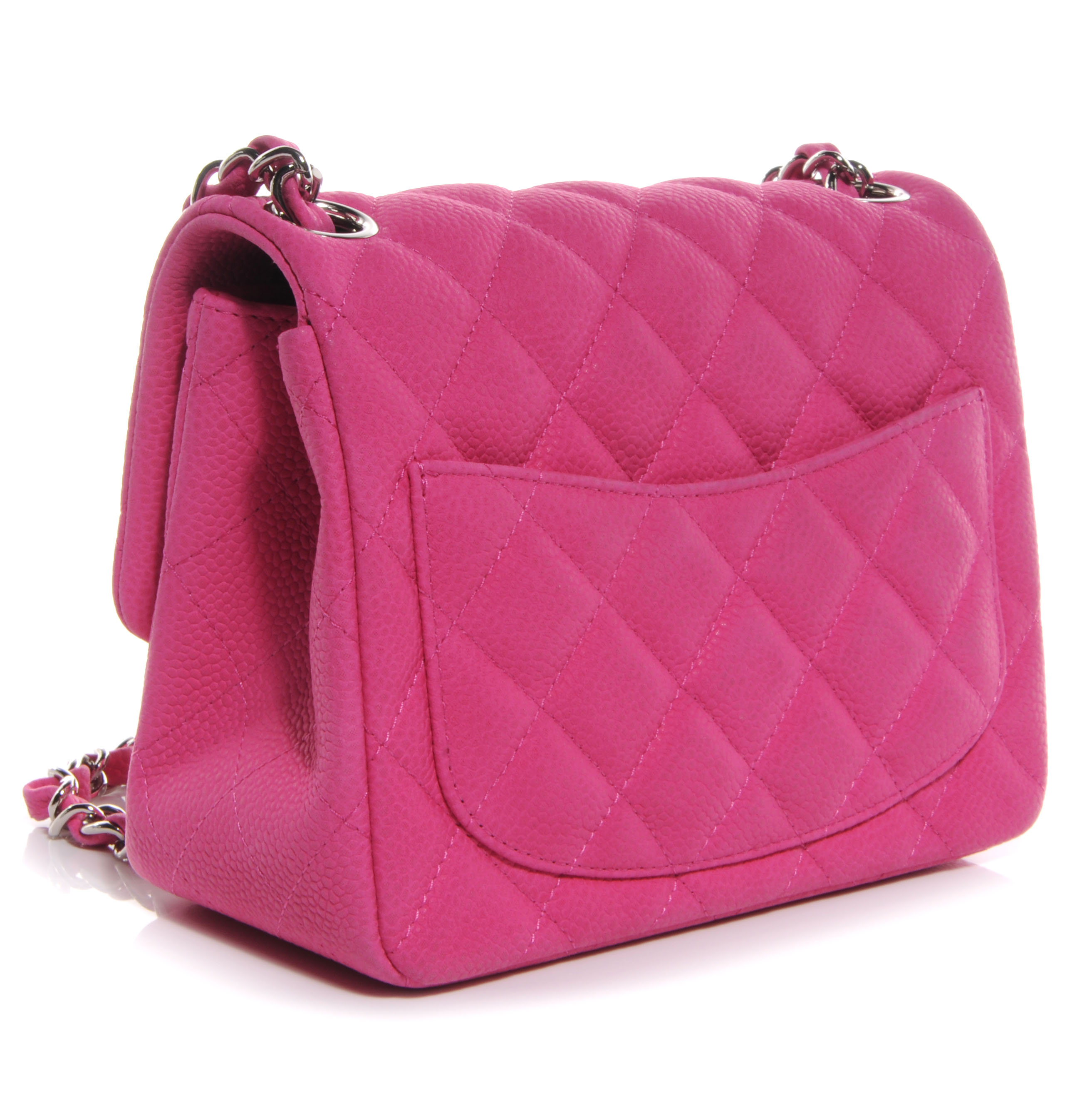 chanel pink square mini