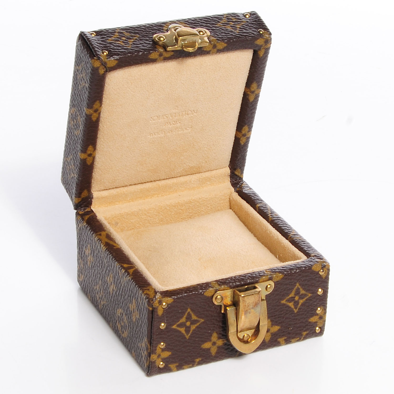LOUIS VUITTON Monogram Ring Box Mini Trunk Case 67168