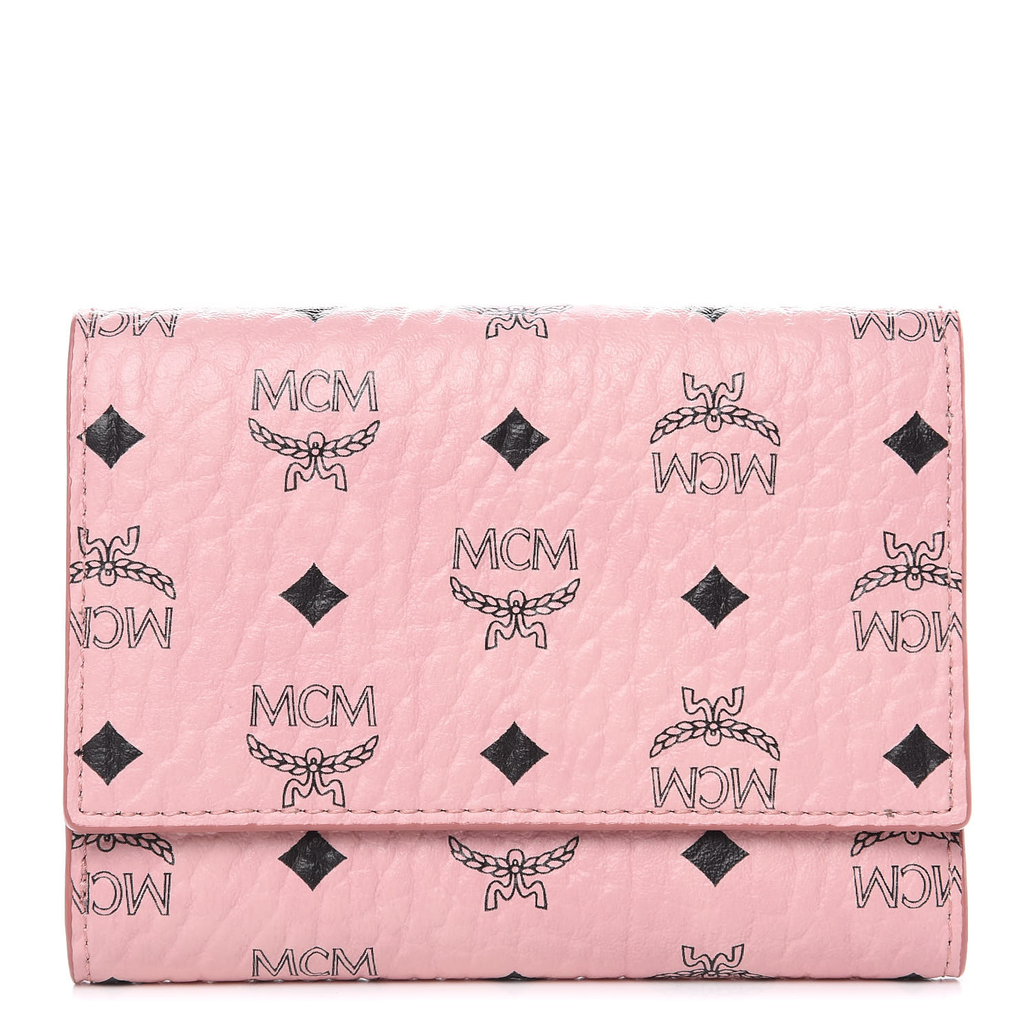 pink mcm clutch