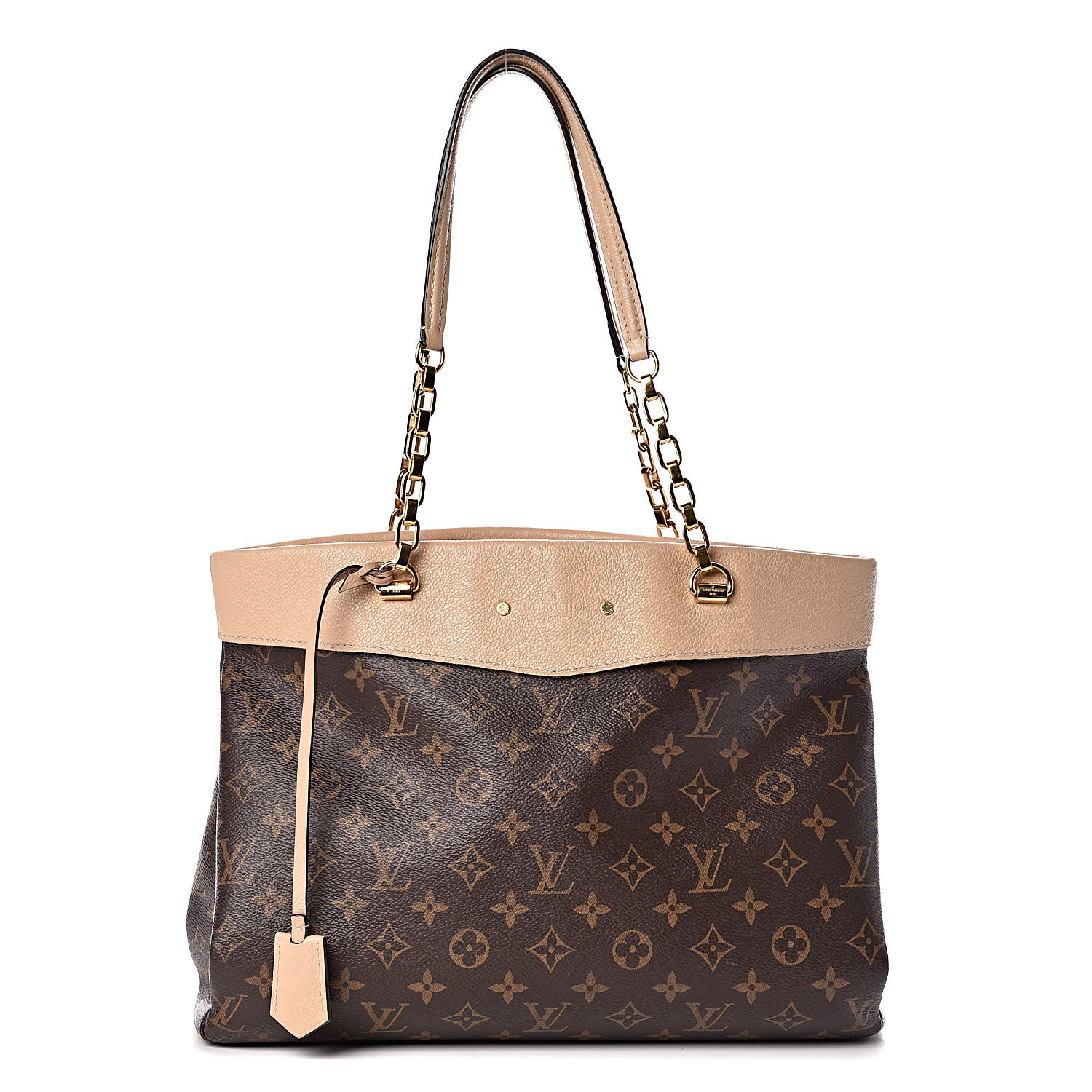 LOUIS VUITTON Monogram Pallas Shopper Dune 463556