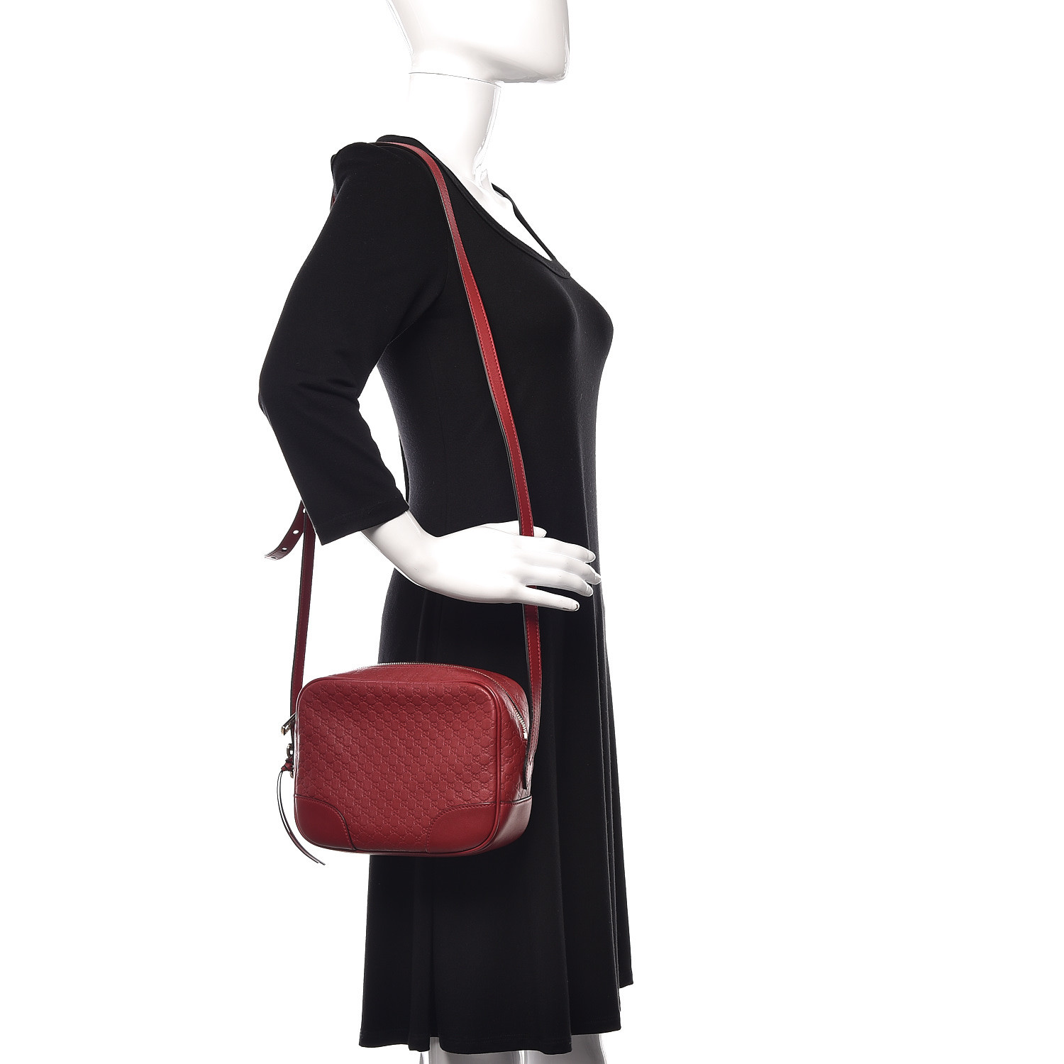 gucci microguccissima mini bree messenger bag black