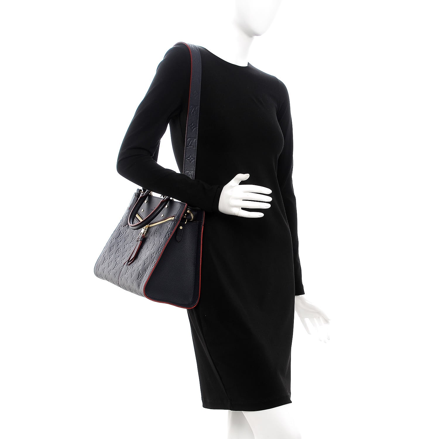 Louis Vuitton Sully mm Monogram Empreinte Noir Black Shoulder Bag