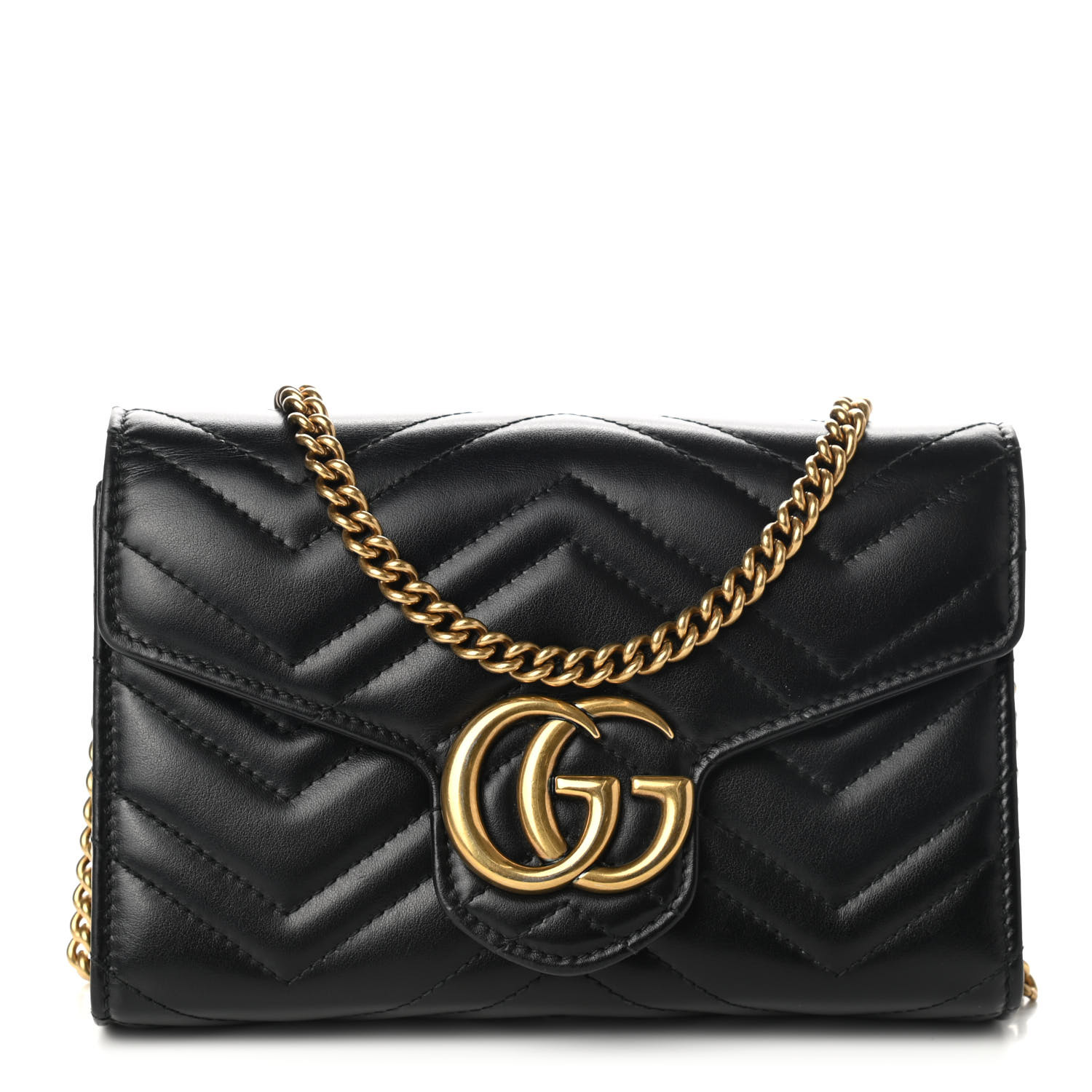 gucci marmont wallet chain