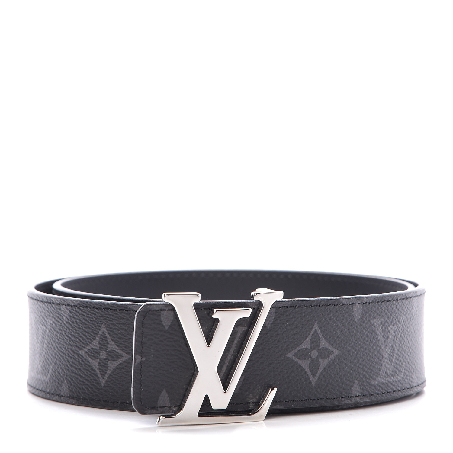 Louis Vuitton Initiales Belt Taiga Ardoise in Taiga Leather with