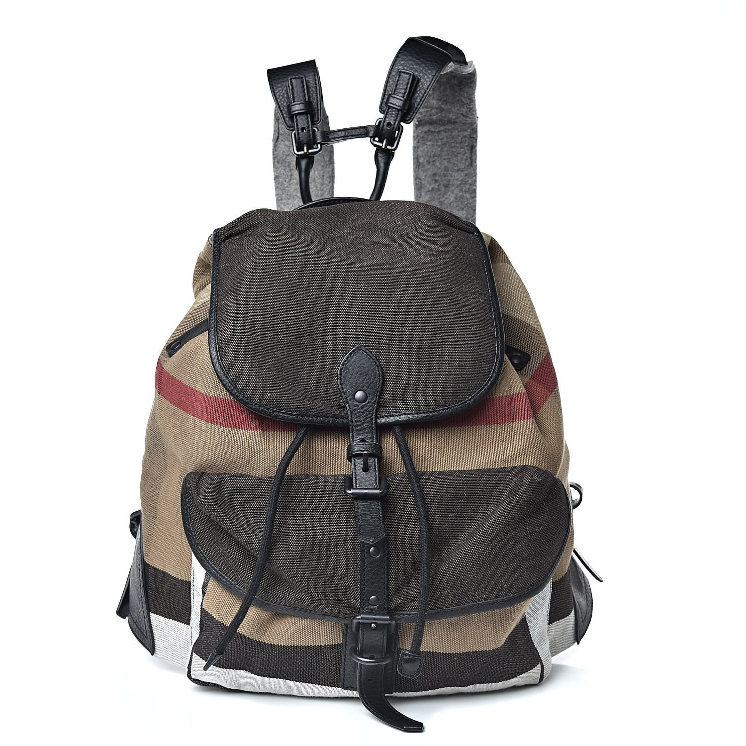 burberry canvas check backpack