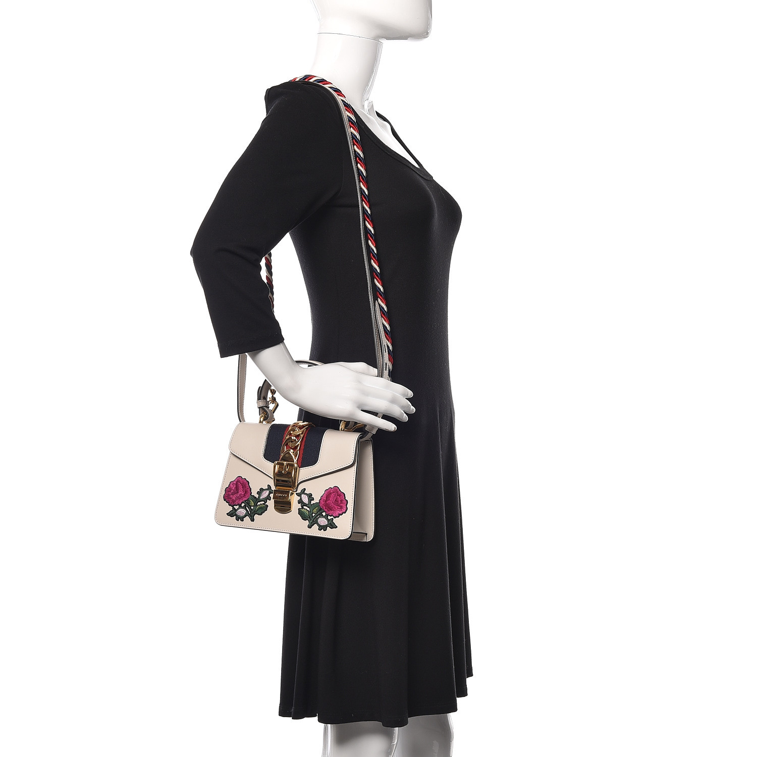 gucci sylvie embroidered