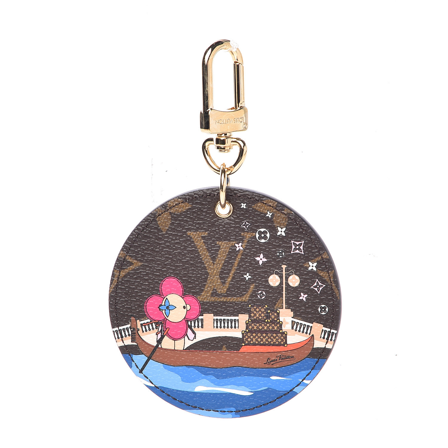 LOUIS VUITTON Monogram Vivienne Venice Xmas Bag Charm Key Holder 485101