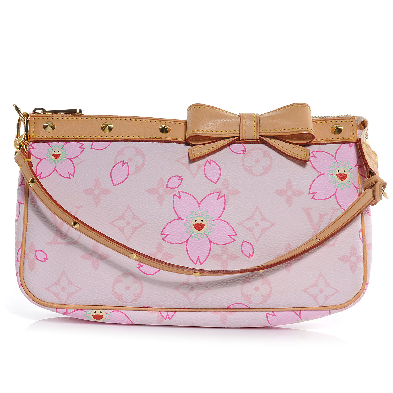 LOUIS VUITTON Cherry Blossom Pochette Accessories Pink 54144
