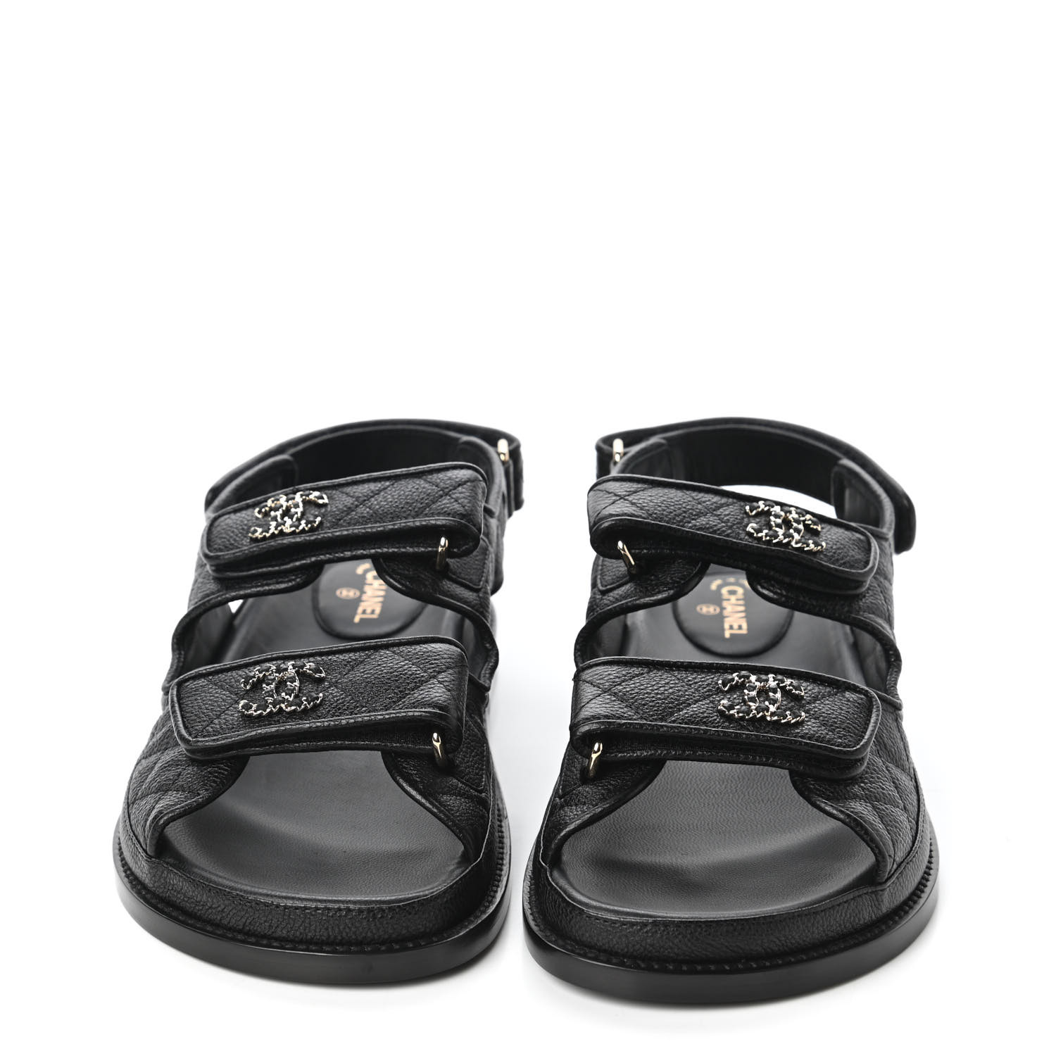 chanel dad sandals velcro