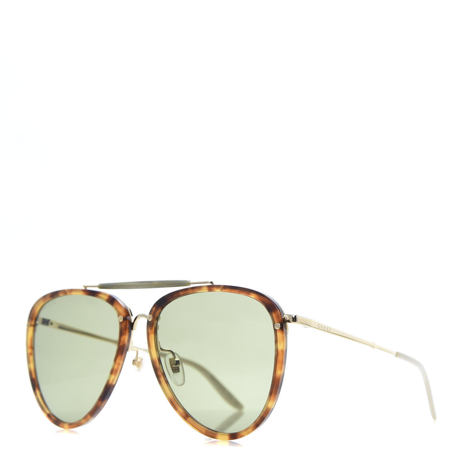gucci aviator tortoise