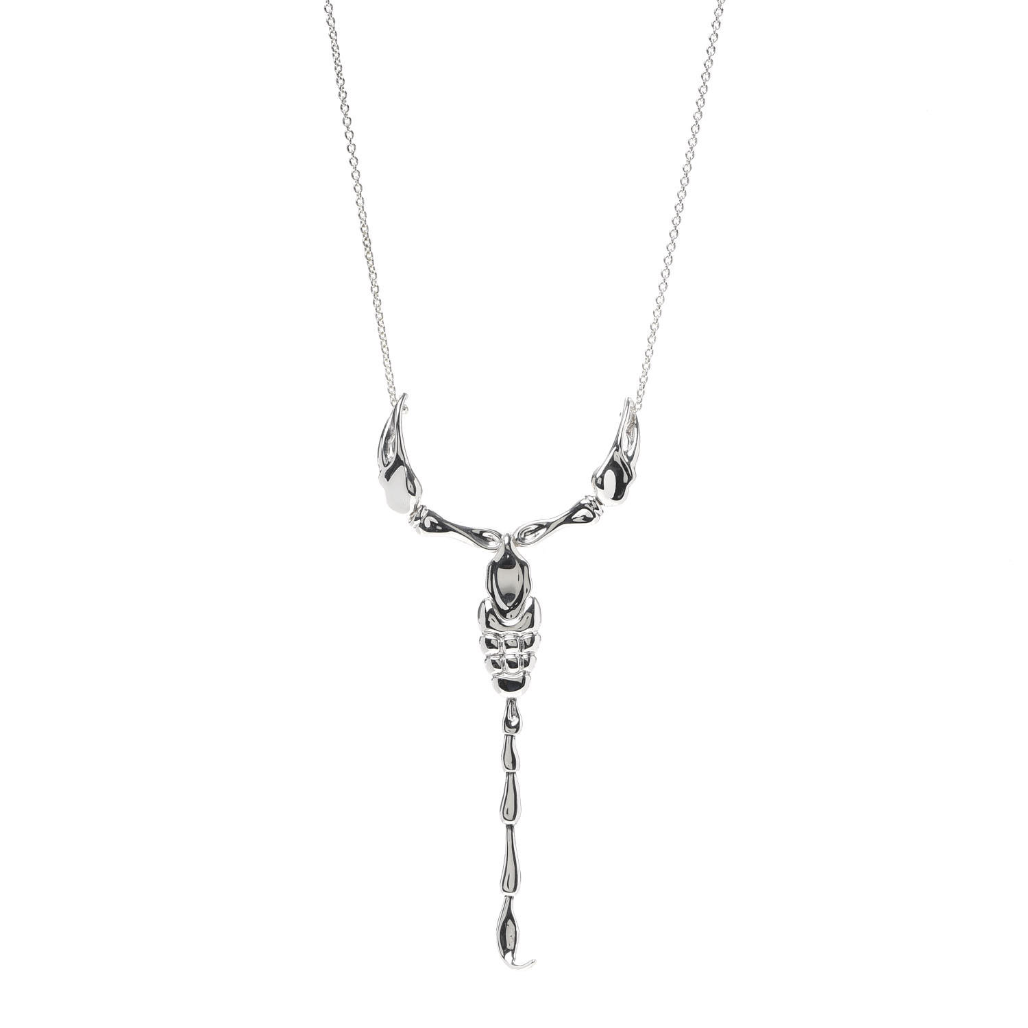 tiffany scorpion necklace silver