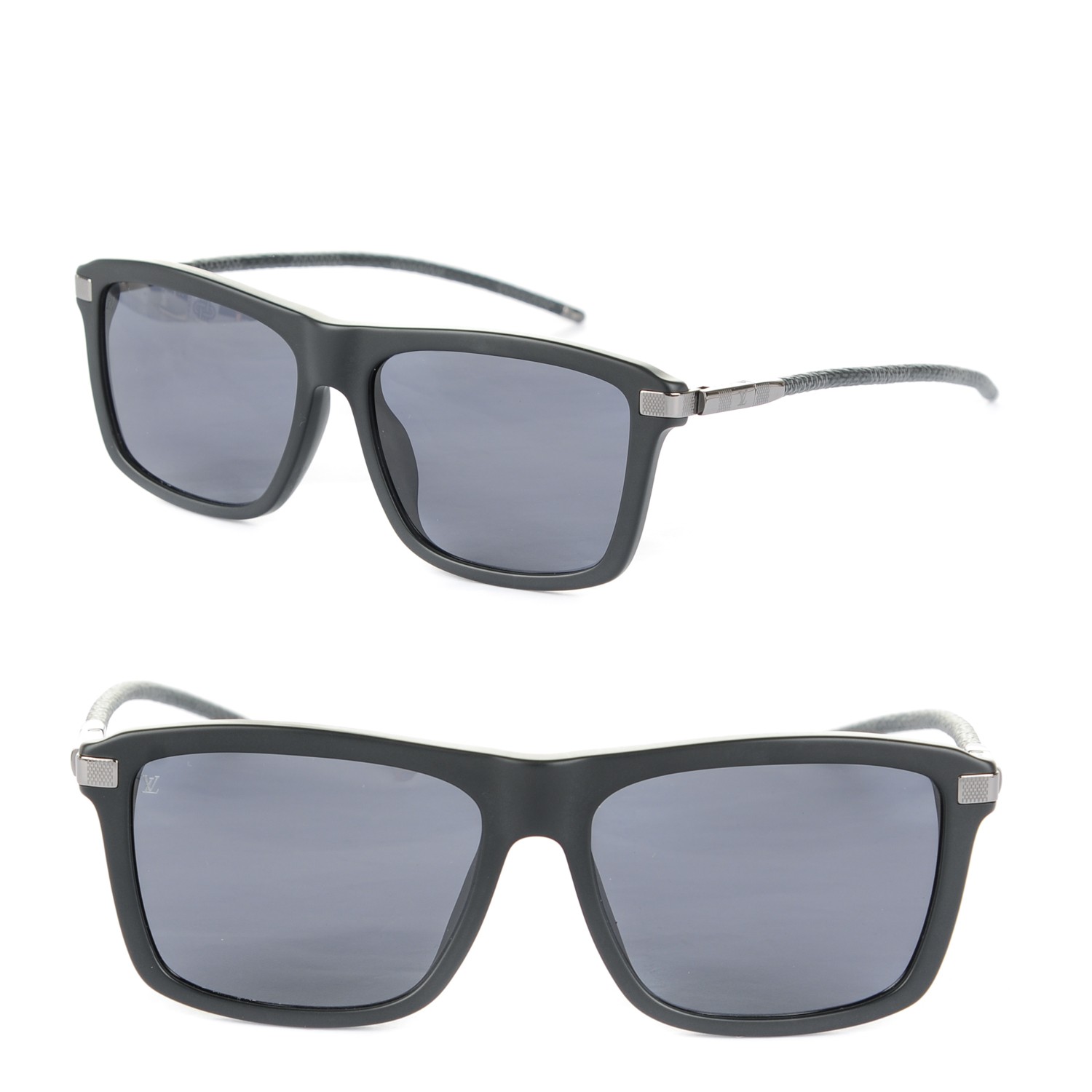 LOUIS VUITTON Damier Alliance Sunglasses Z0771E Black 170276