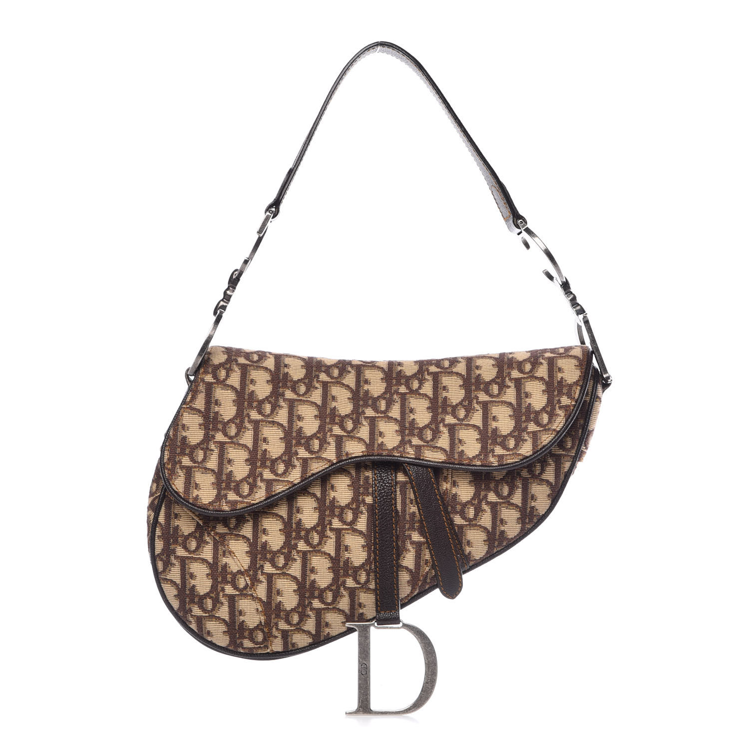 dior saddle bag brown