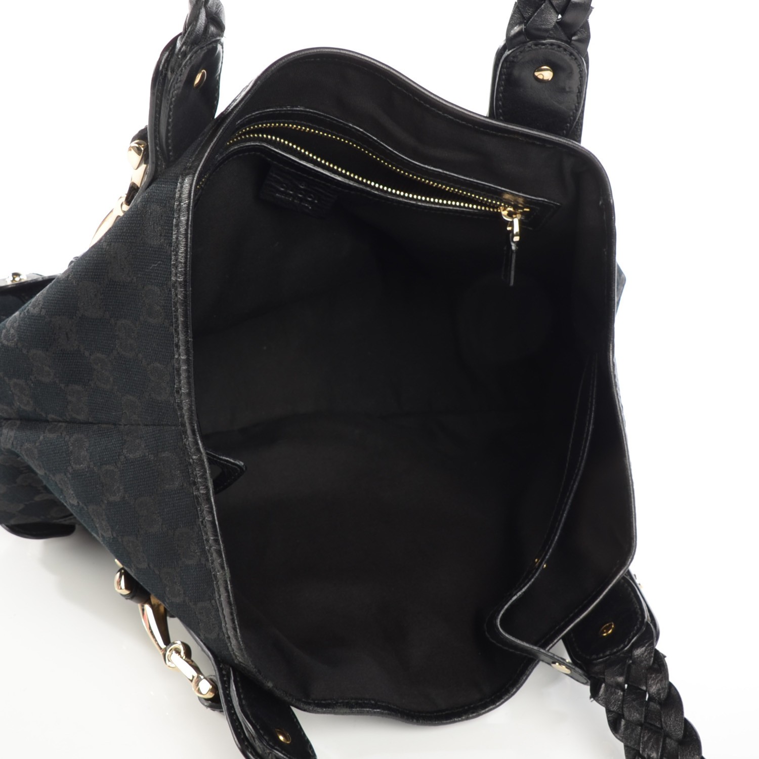GUCCI Monogram Small Pelham Shoulder Bag Black 122724