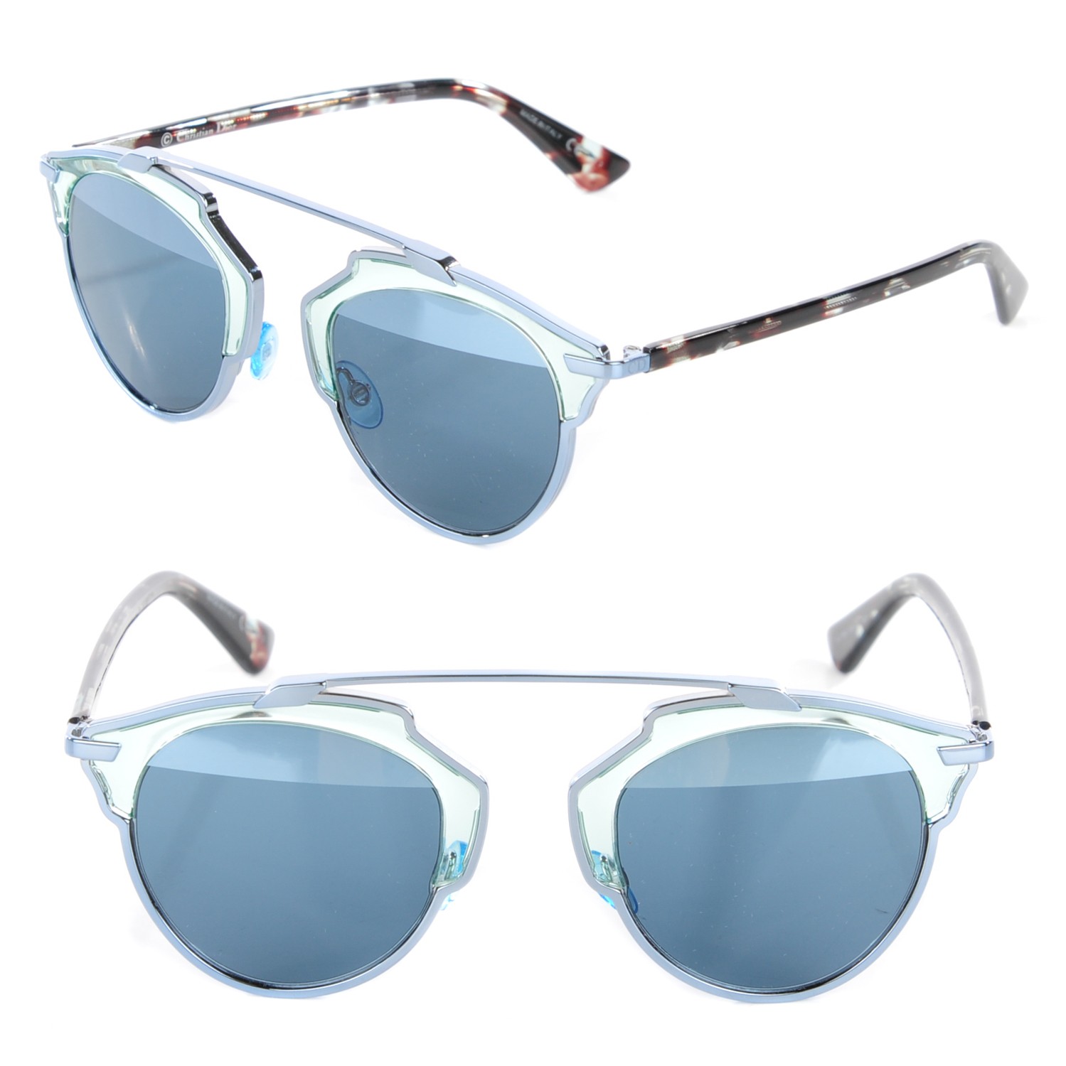 dior sunglasses silver mirror