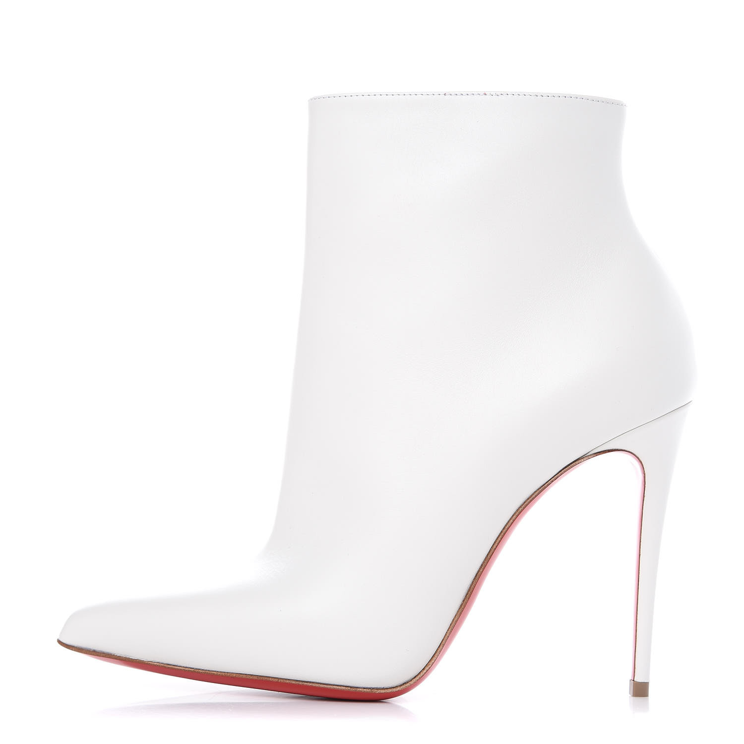 white louboutin booties