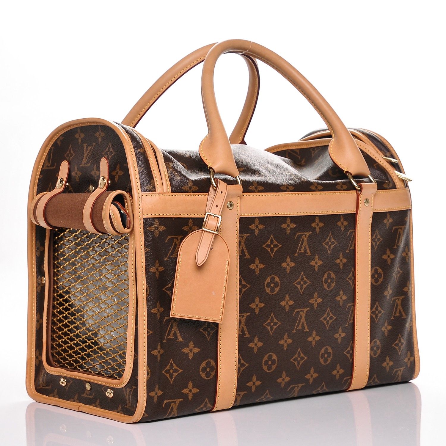 LOUIS VUITTON Monogram Sac Chien 40 Dog Pet Carrier 186007