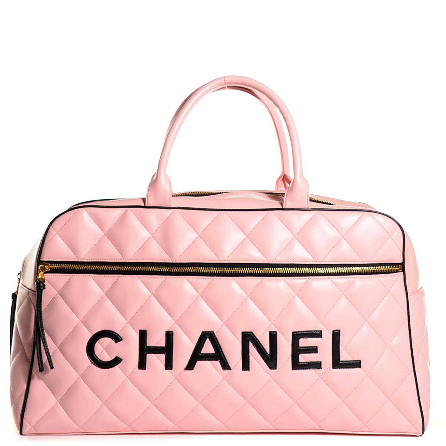 chanel quilted duffle bag