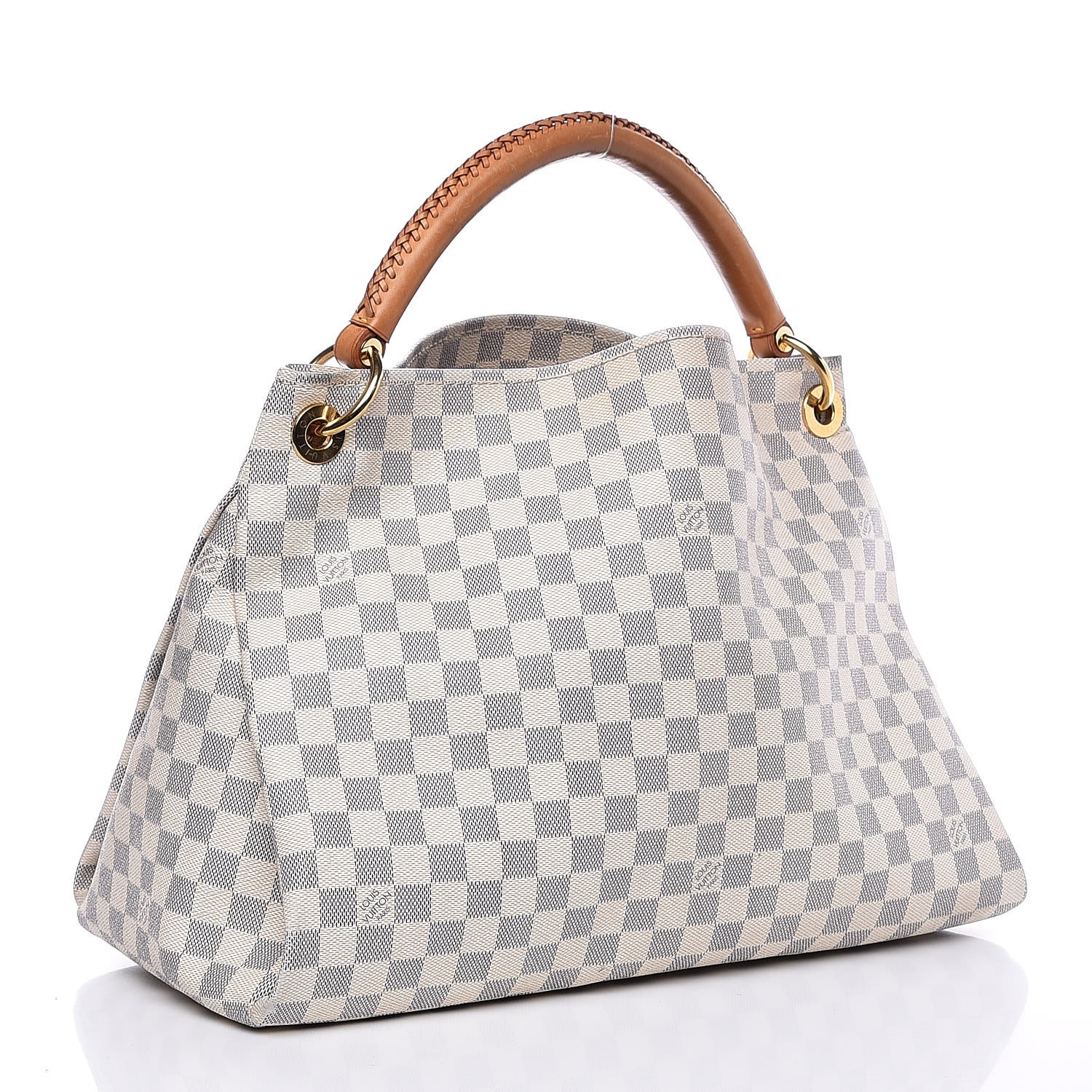Louis Vuitton White And Blue Damier Azur Coated Canvas Artsy MM