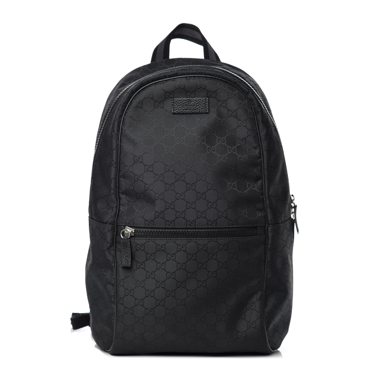 GUCCI Nylon Monogram Slim Backpack Black 422290
